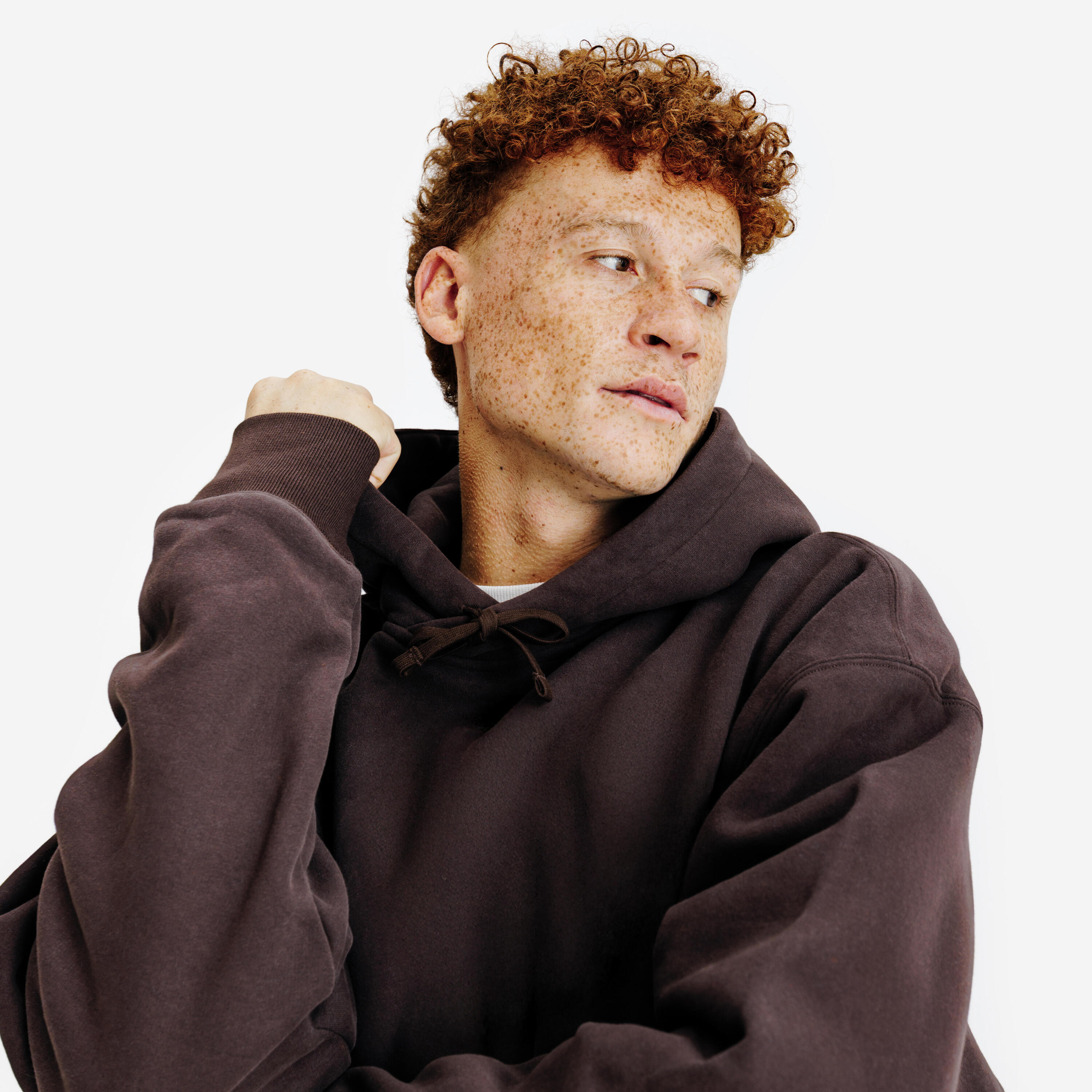 Sweat à capuche homme, Elementals, marron 2/4