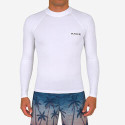 Tee shirt anti uv surf top 100 manches longues homme gris