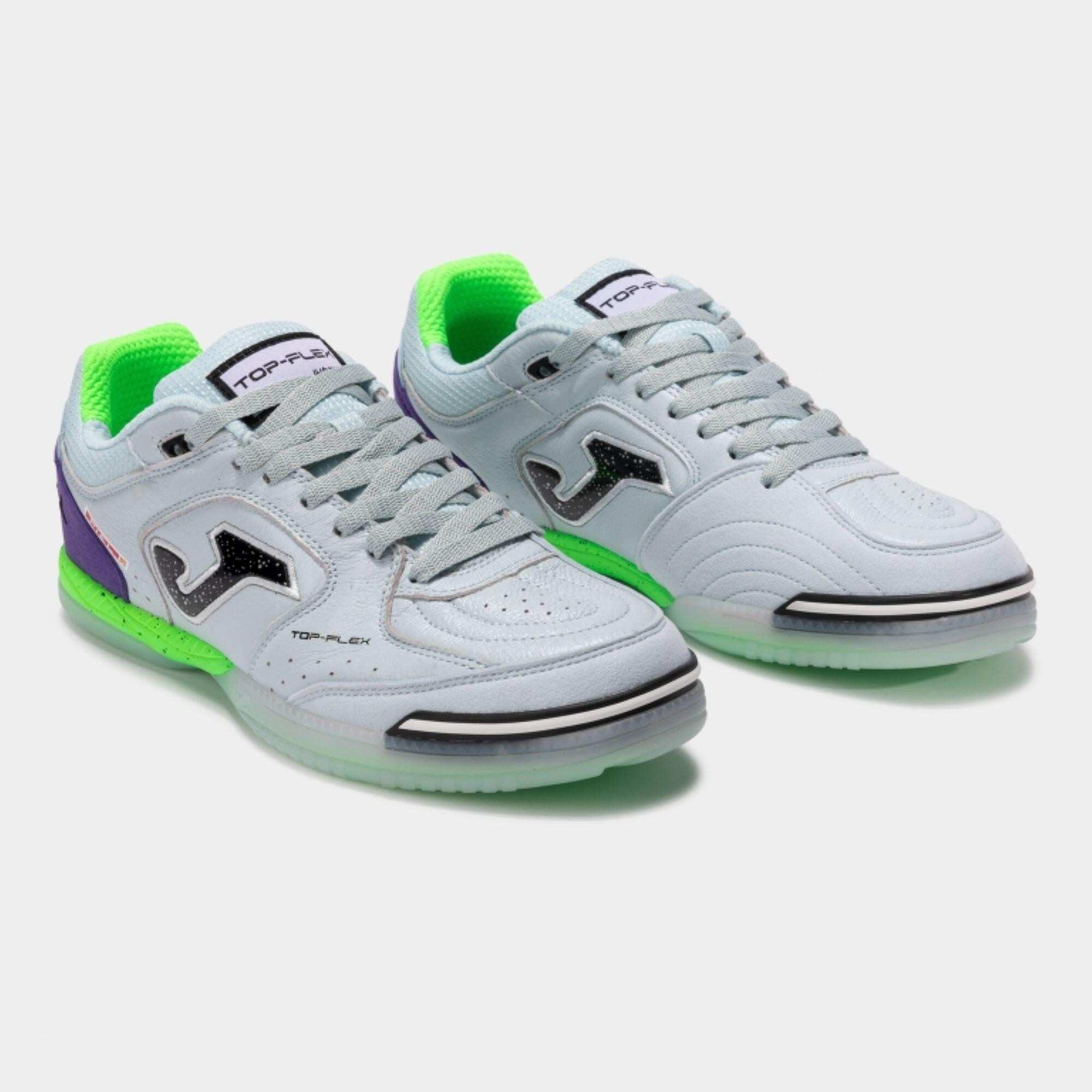Joma Top Flex zaalvoetbalschoenen wit 3/5