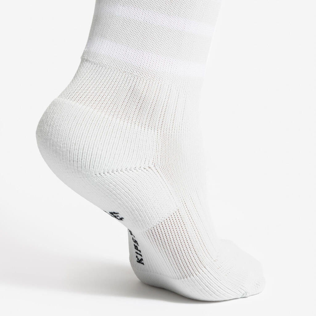 Chaussettes de football rayée enfant viralto club jr noire