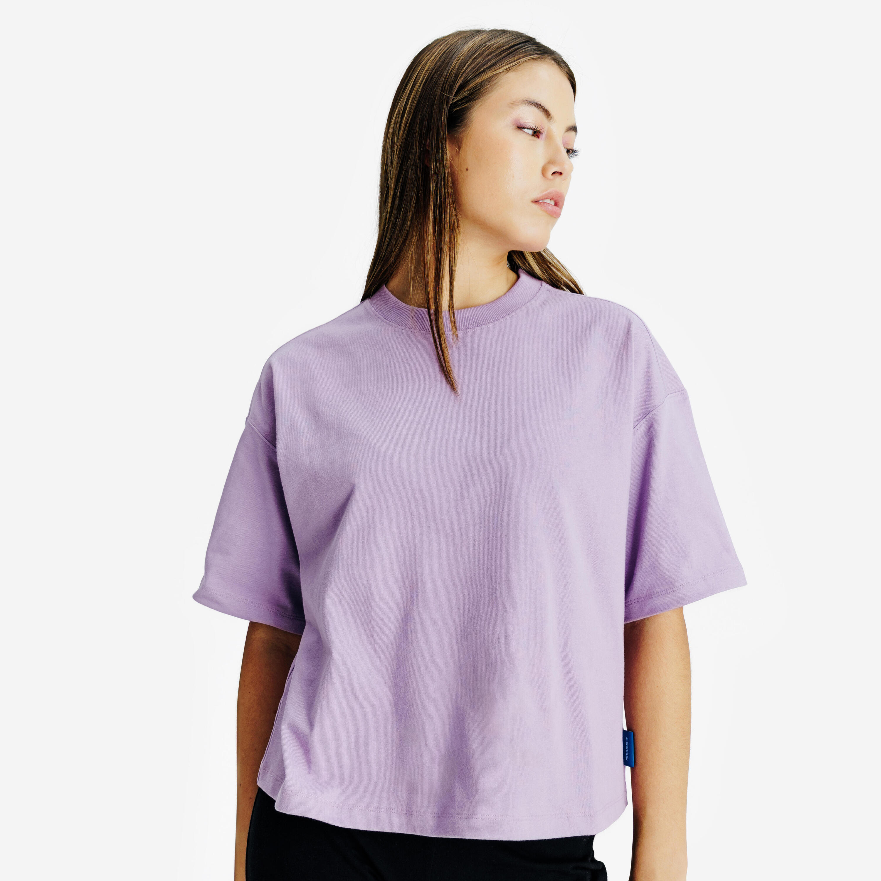 DECATHLON T-Shirt Crop Damen - violett