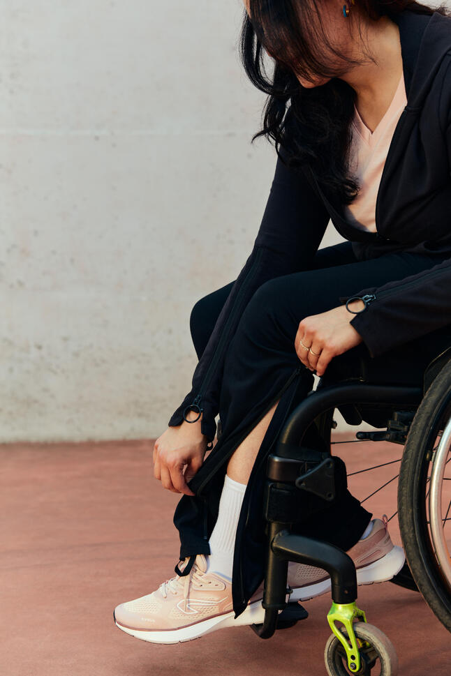 Legginsy damskie rozpinane Decathlon