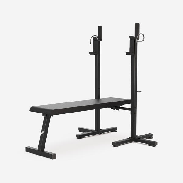 DOMYOS Banco Musculación Press Banca Plegable 80 kg