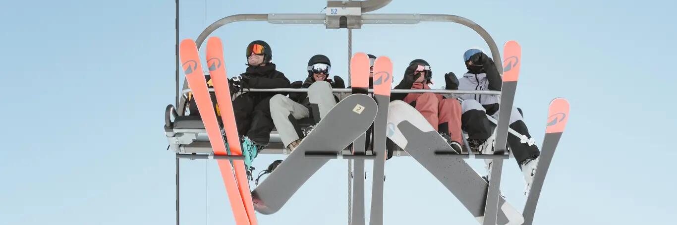 Skilift familie vrienden