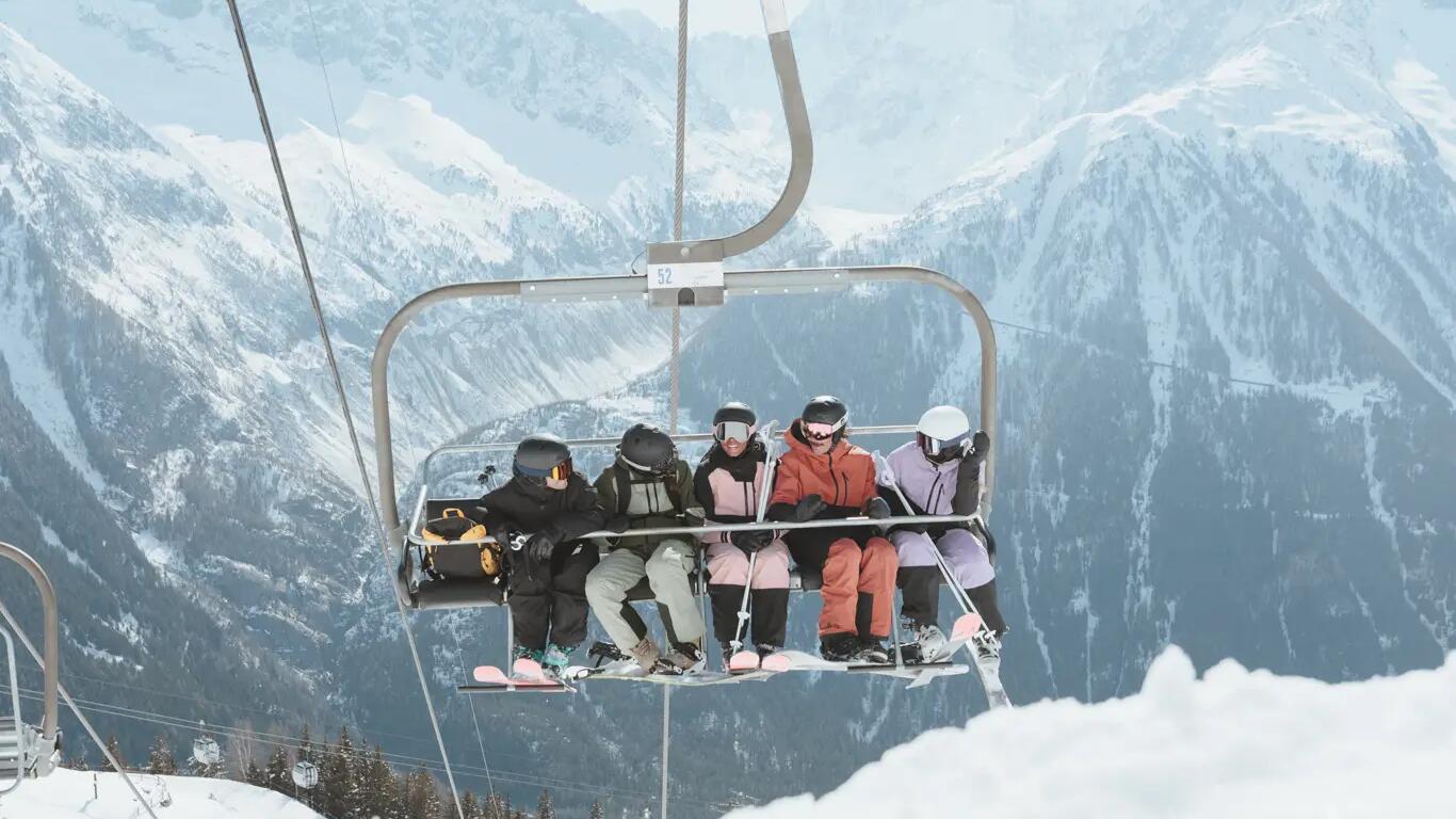 Een skidorp wat niet geheel milieuvriendelijk is.
