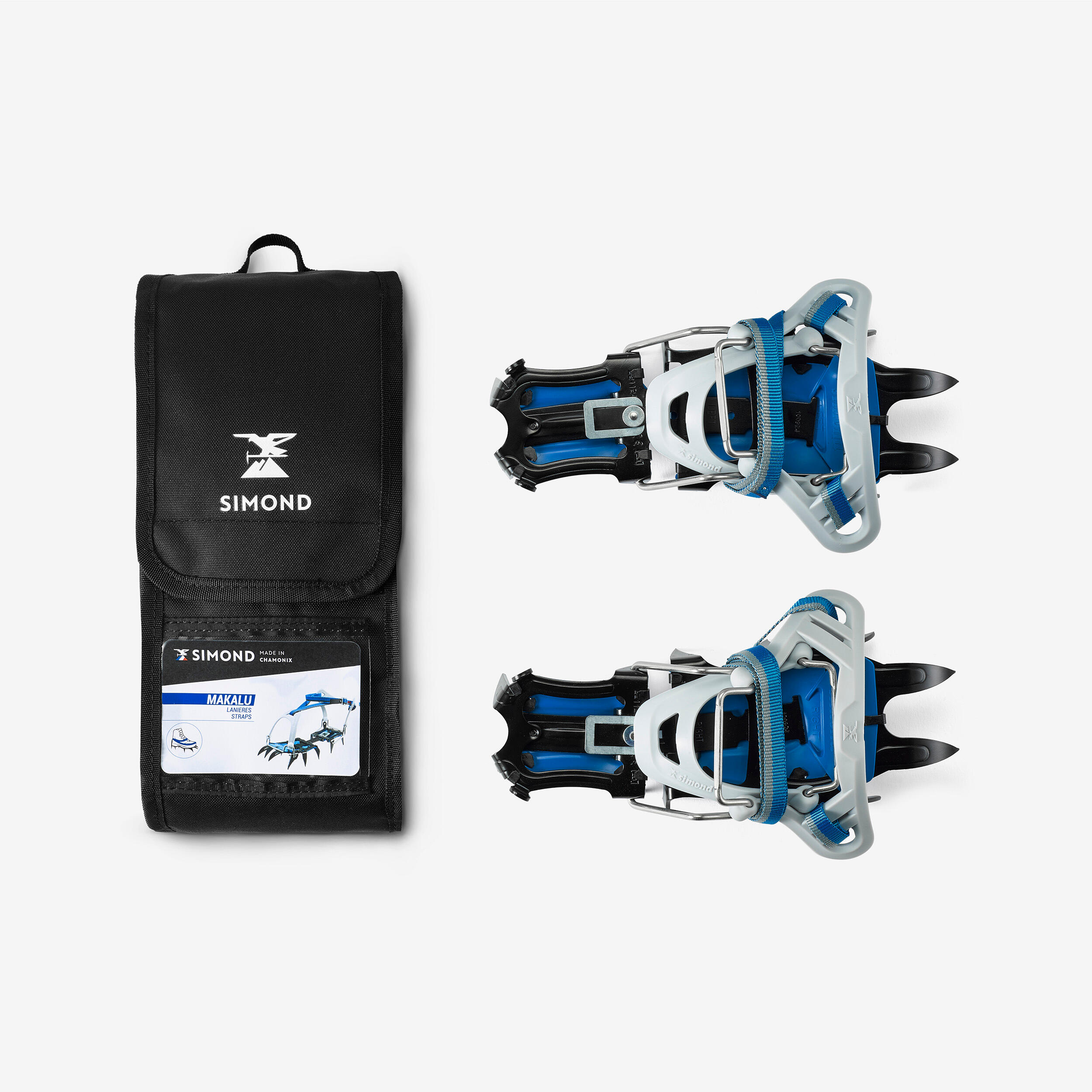 12-point mountaineering crampons - makalu straps