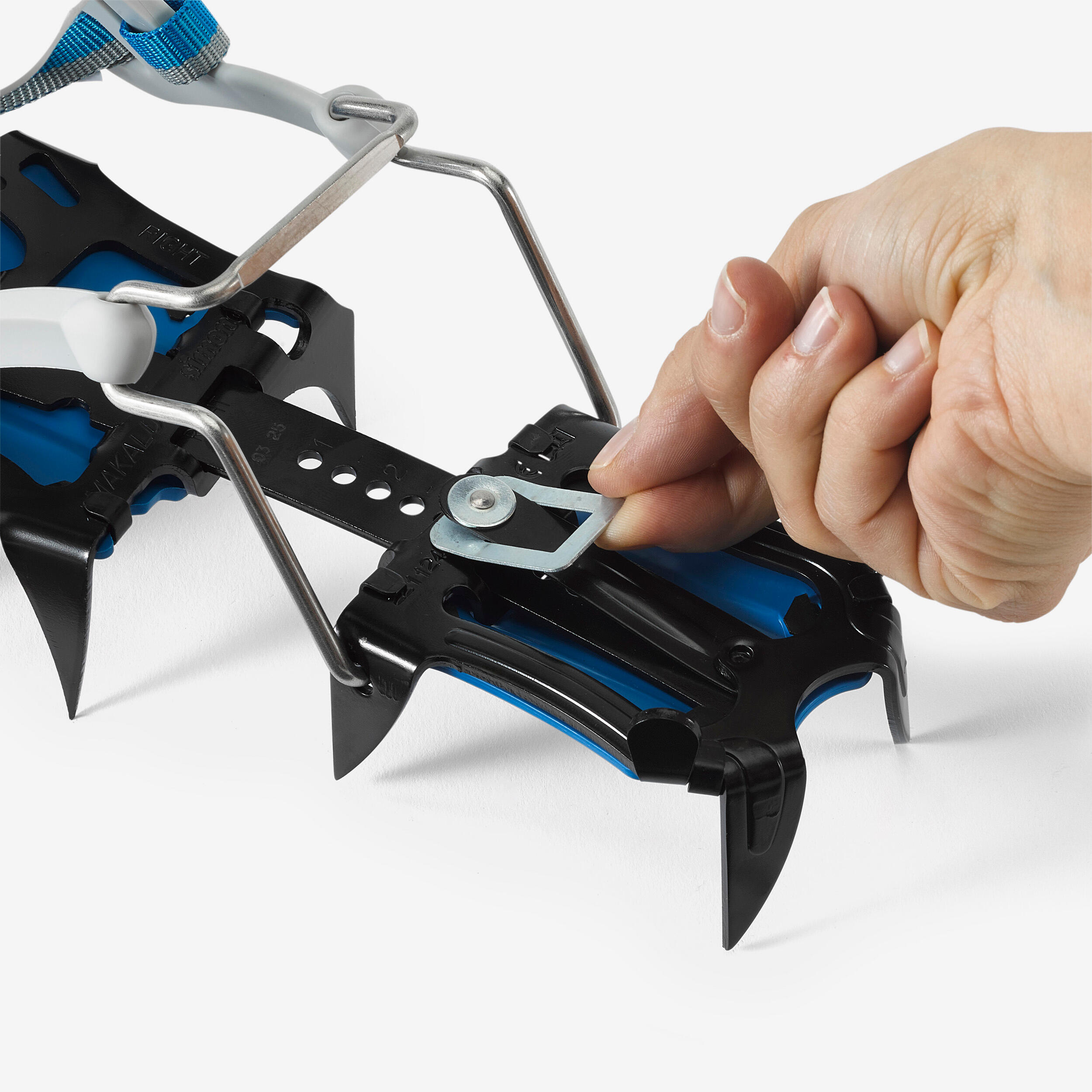 12-point mountaineering crampons - makalu straps