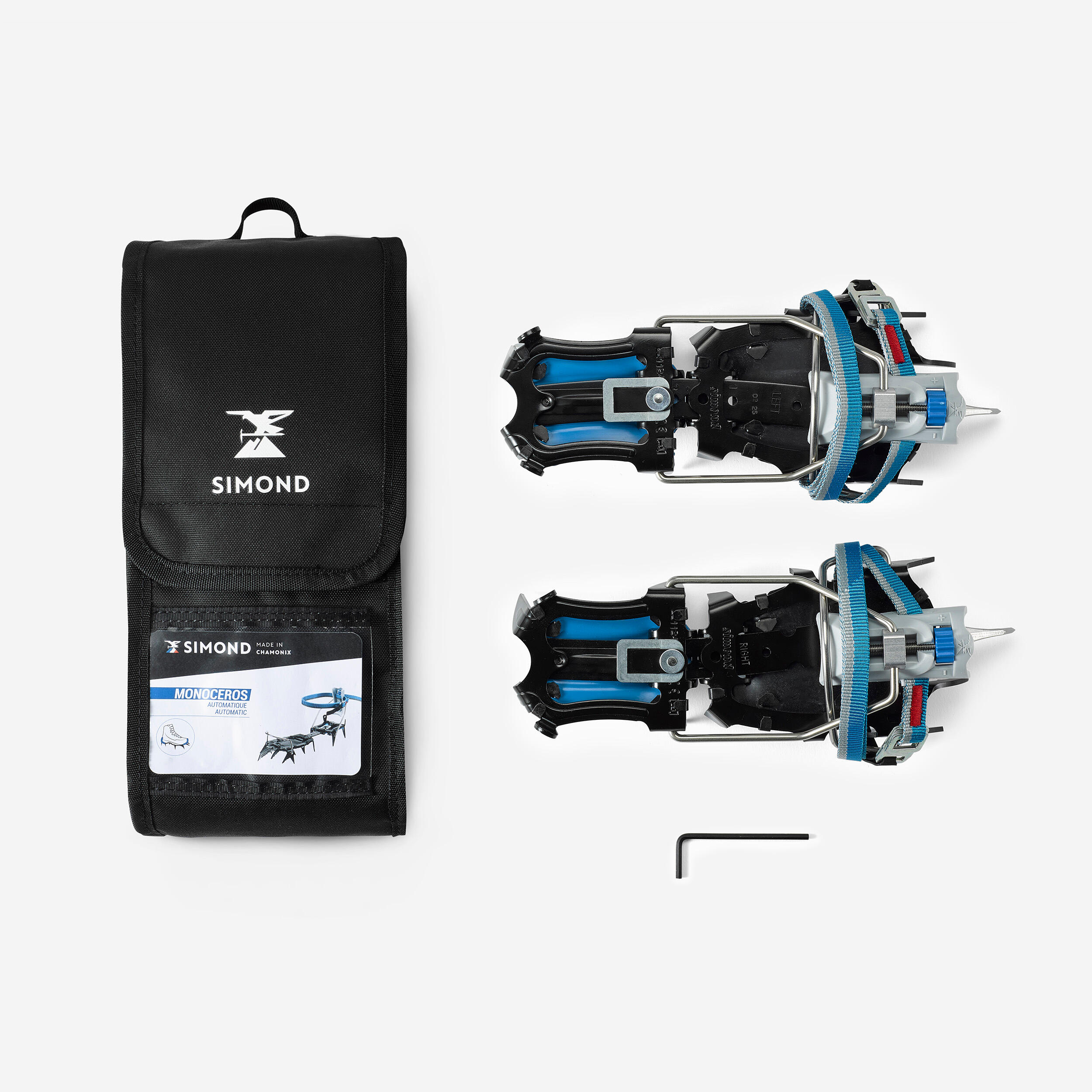 Single-point mountaineering CRAMPONS - AUTOMATIC MONOCEROS