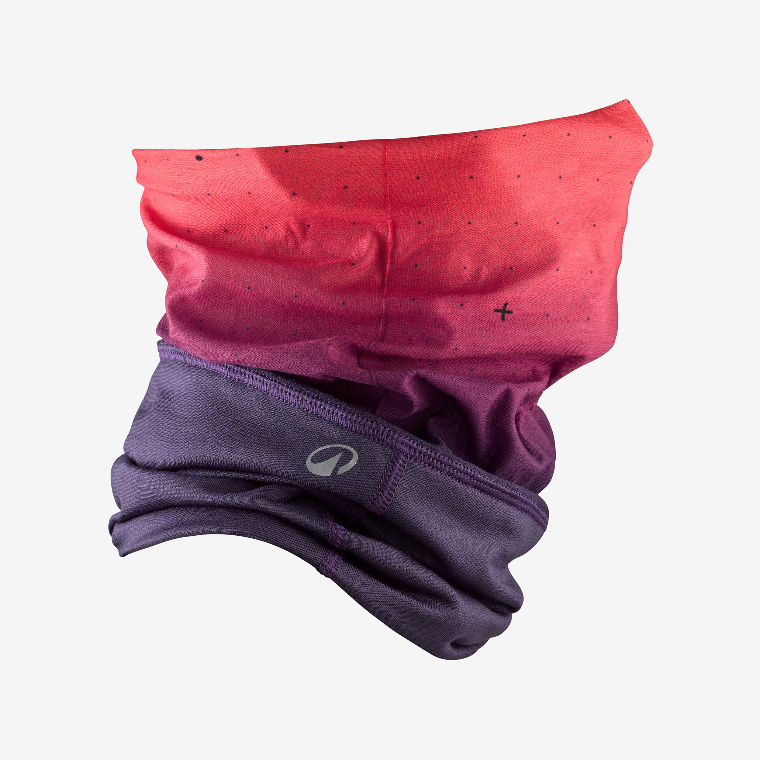 Cache cou bi-matière et modulable adulte, HUG 900 rose 2/7