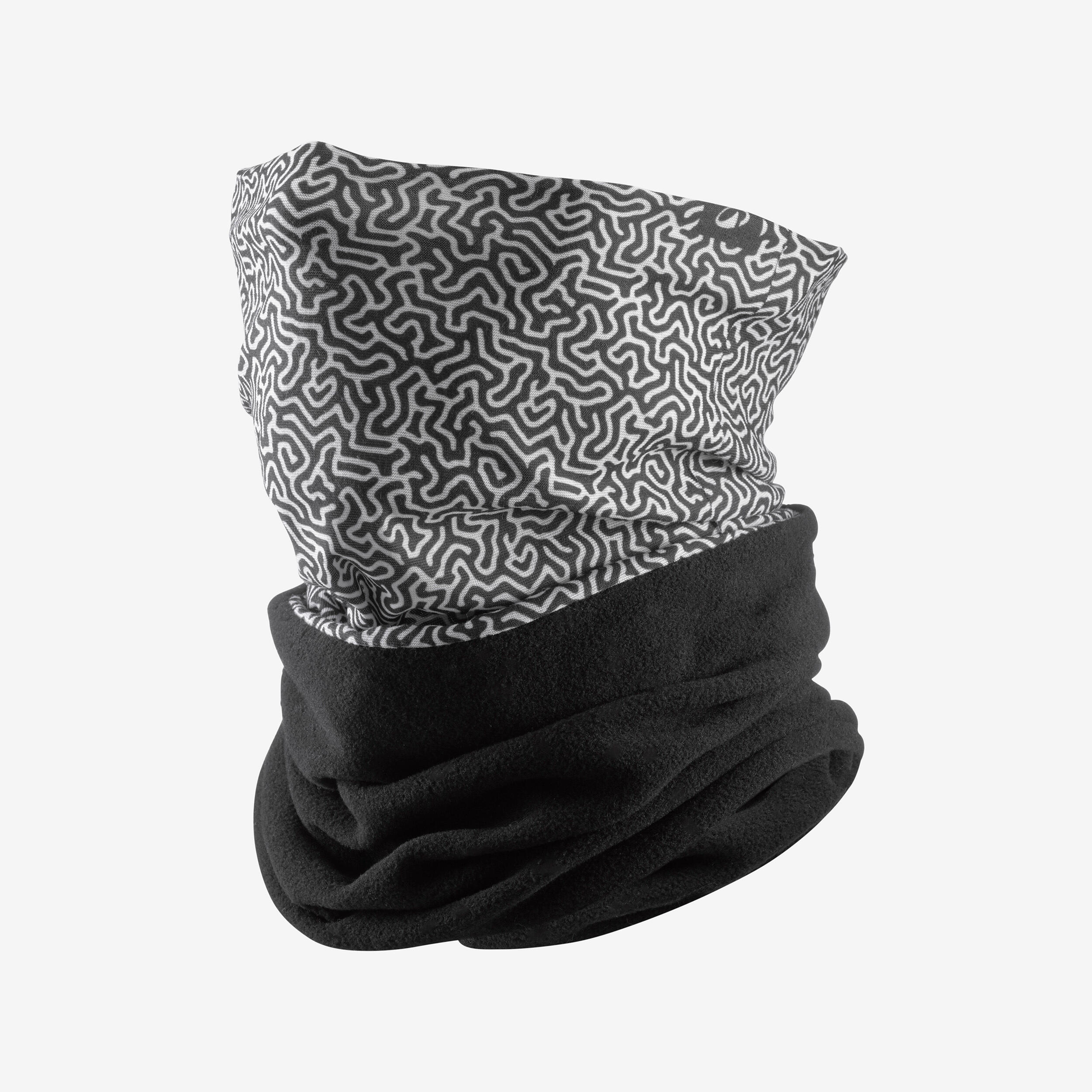 Cache cou bi-matière  enfant, HUG 500 noir 5/7