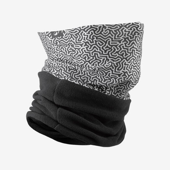 Cache cou bi-matière enfant, HUG 500 noir