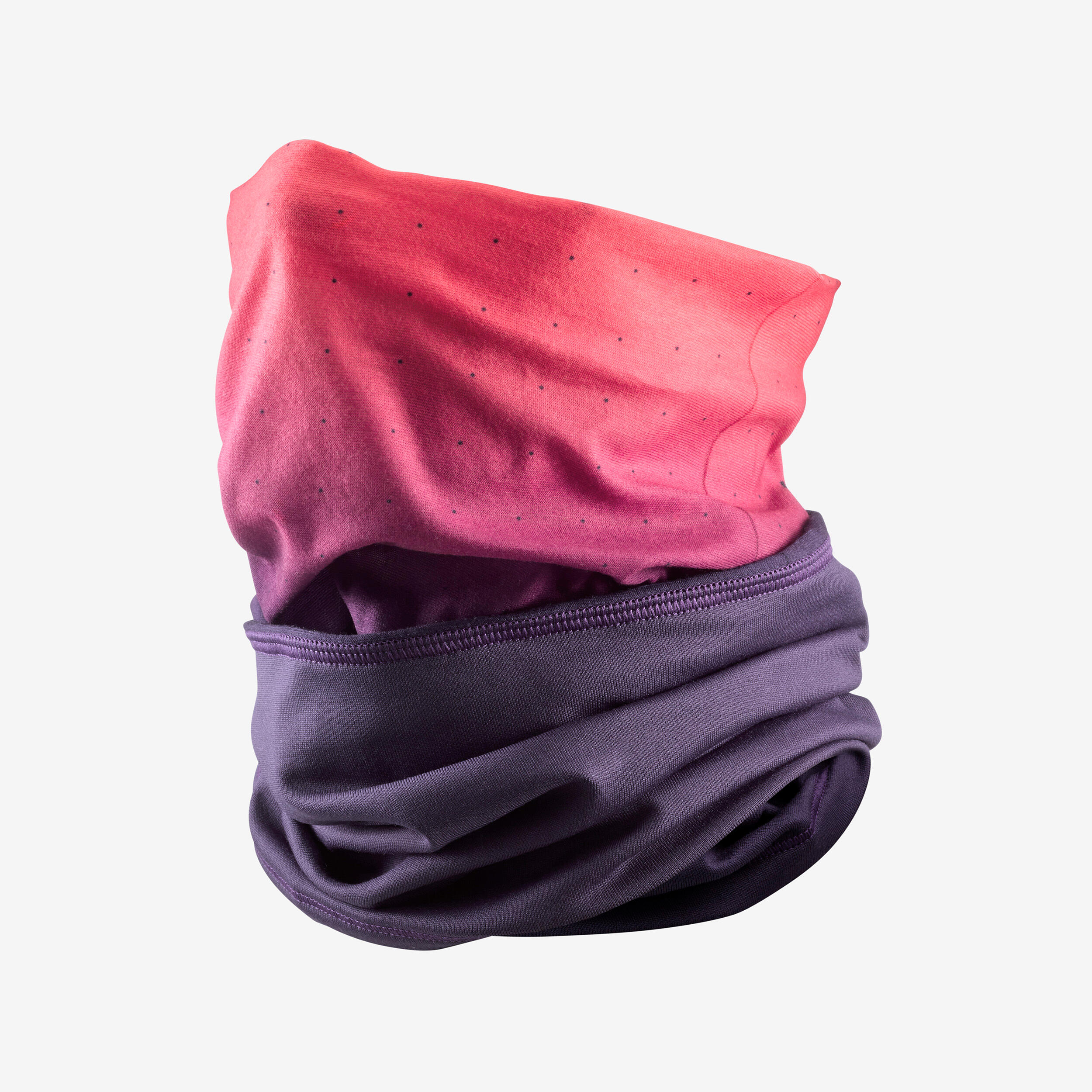 Cache cou bi-matière et modulable adulte, HUG 900 rose 4/7