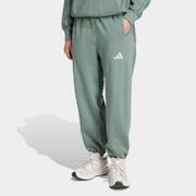 Pantalon larg din molton prespălat ALL SZN Verde