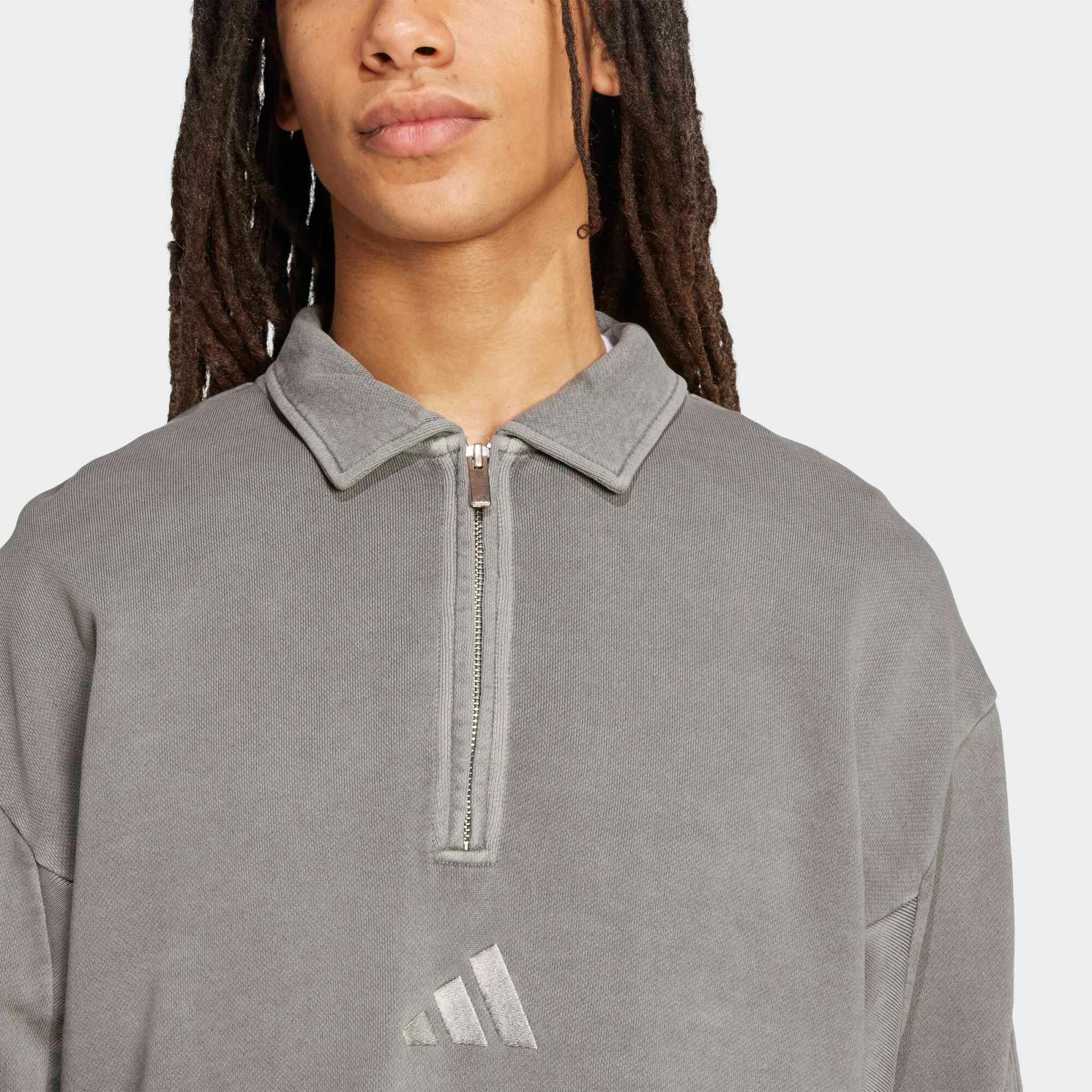Sweat-shirt LRG Demi-zippé, Gris, Taille 2XL, Occasion Très Bon état
