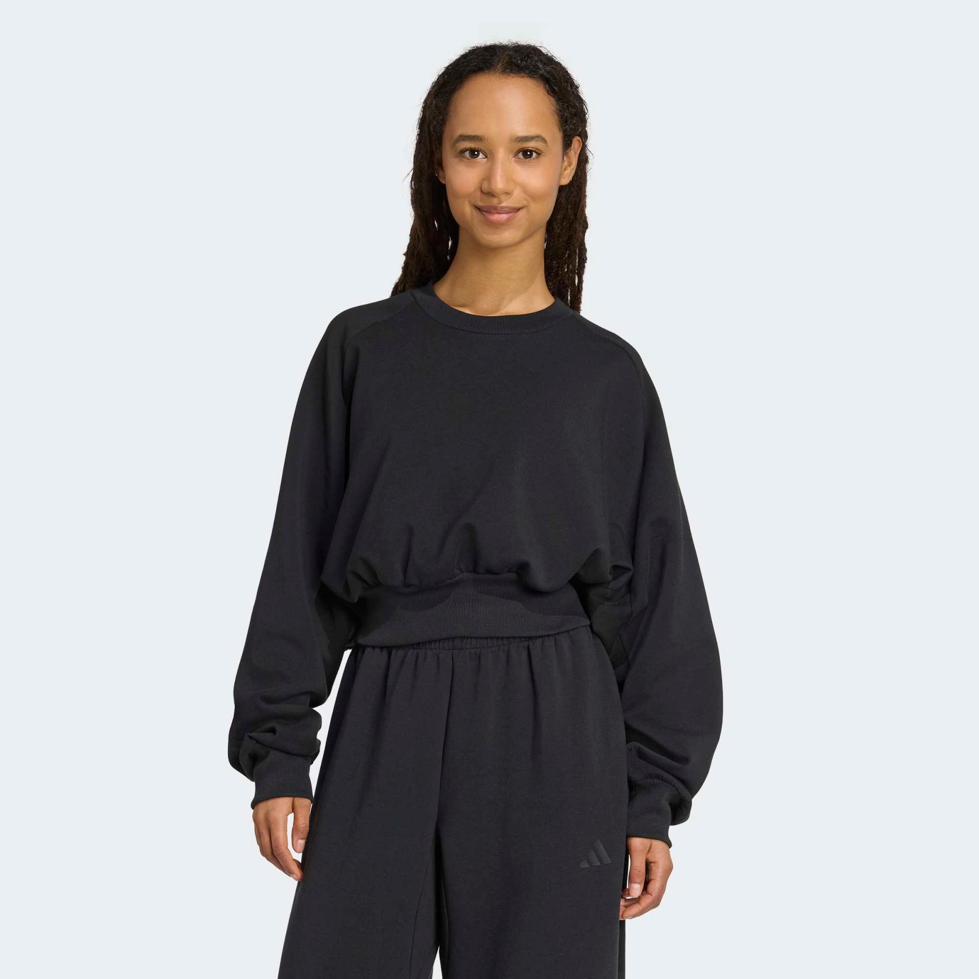 ADIDAS Sweatshirt weit weich edel - All Szn schwarz 