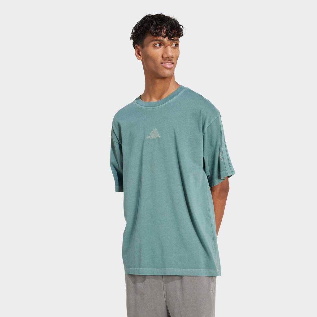 ADIDAS ALL SZN tričko s vyblednutým vzhľadom zelené
