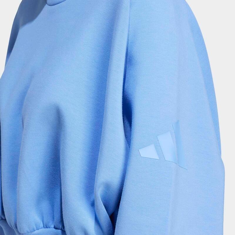 Bluză cu croială largă ALL SZN ADIDAS albastru