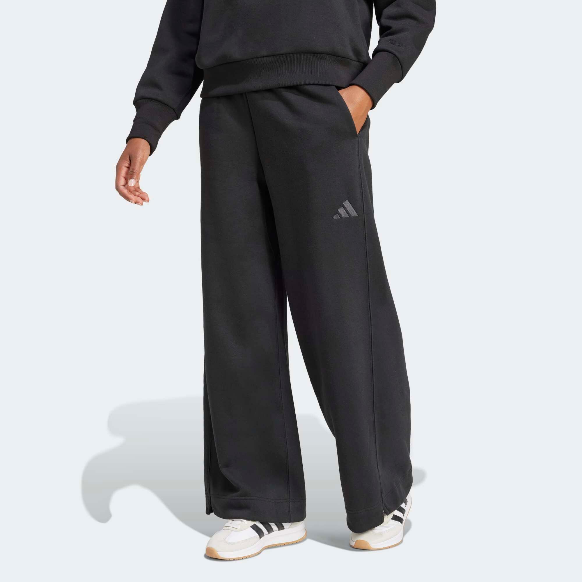 ADIDAS Jogginghose weites Bein Sweatshirtstoff - All Szn schwarz 