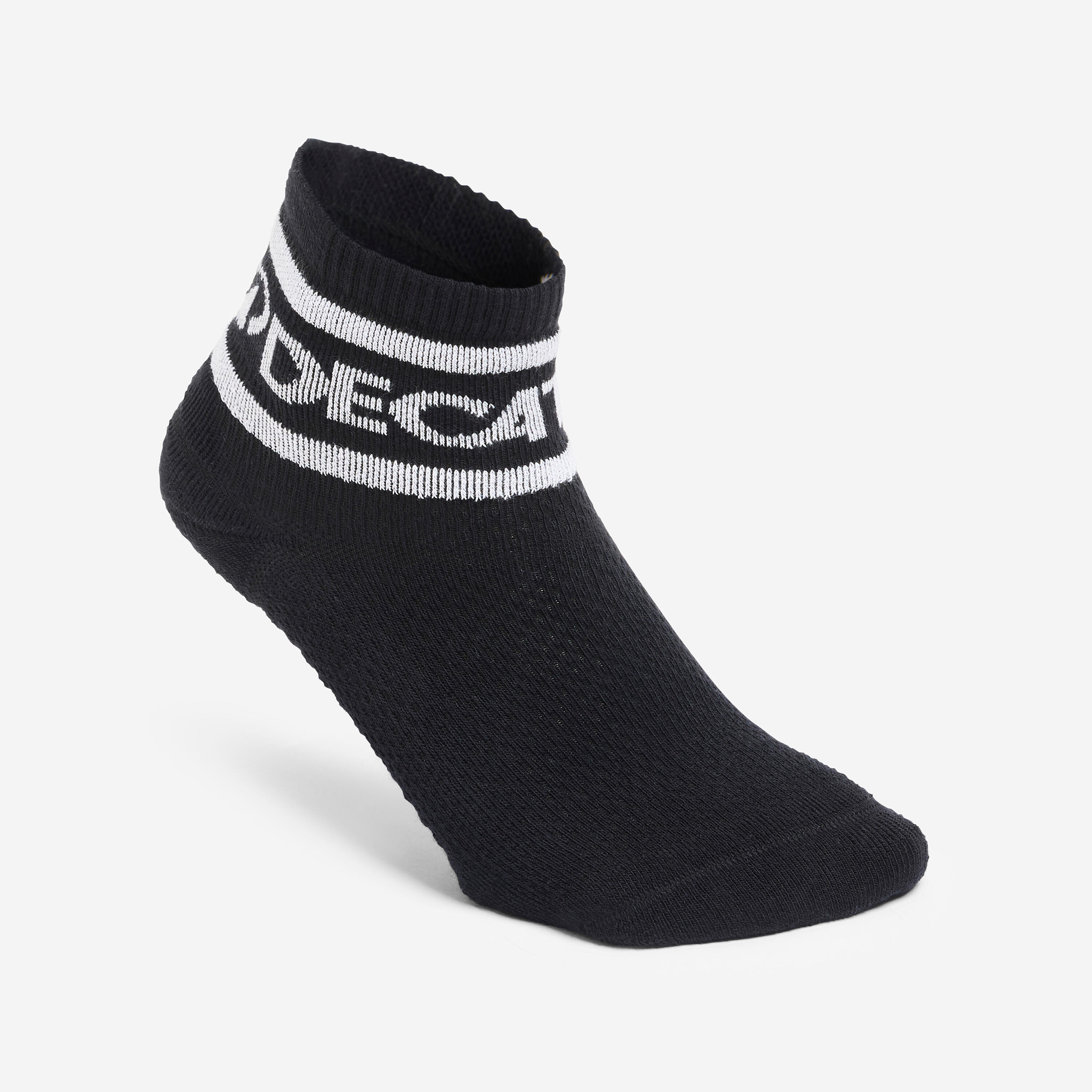 Chaussettes cheville, noir et blanc, lot de 3 4/7