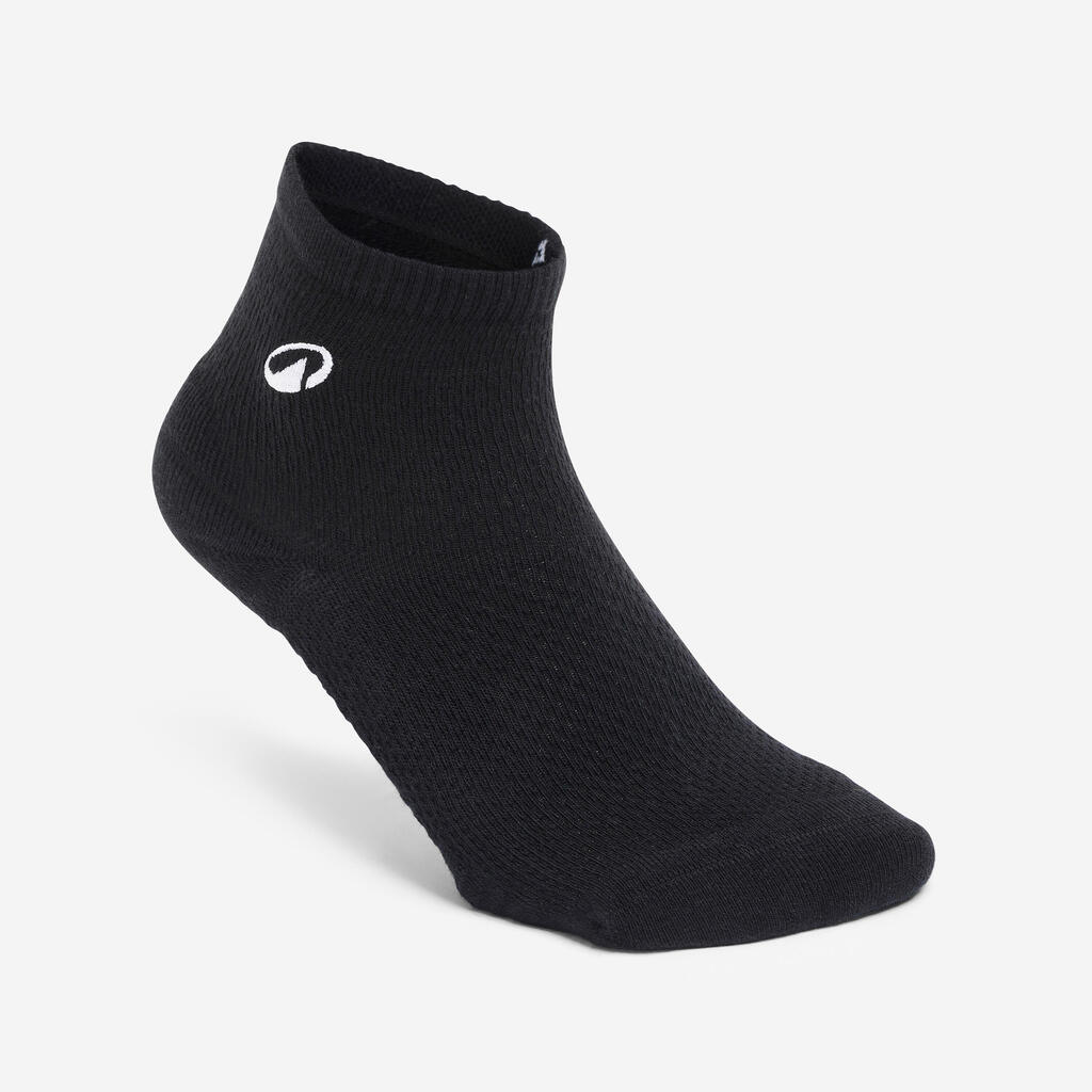 Ankle socks, pink and white, pack of 3