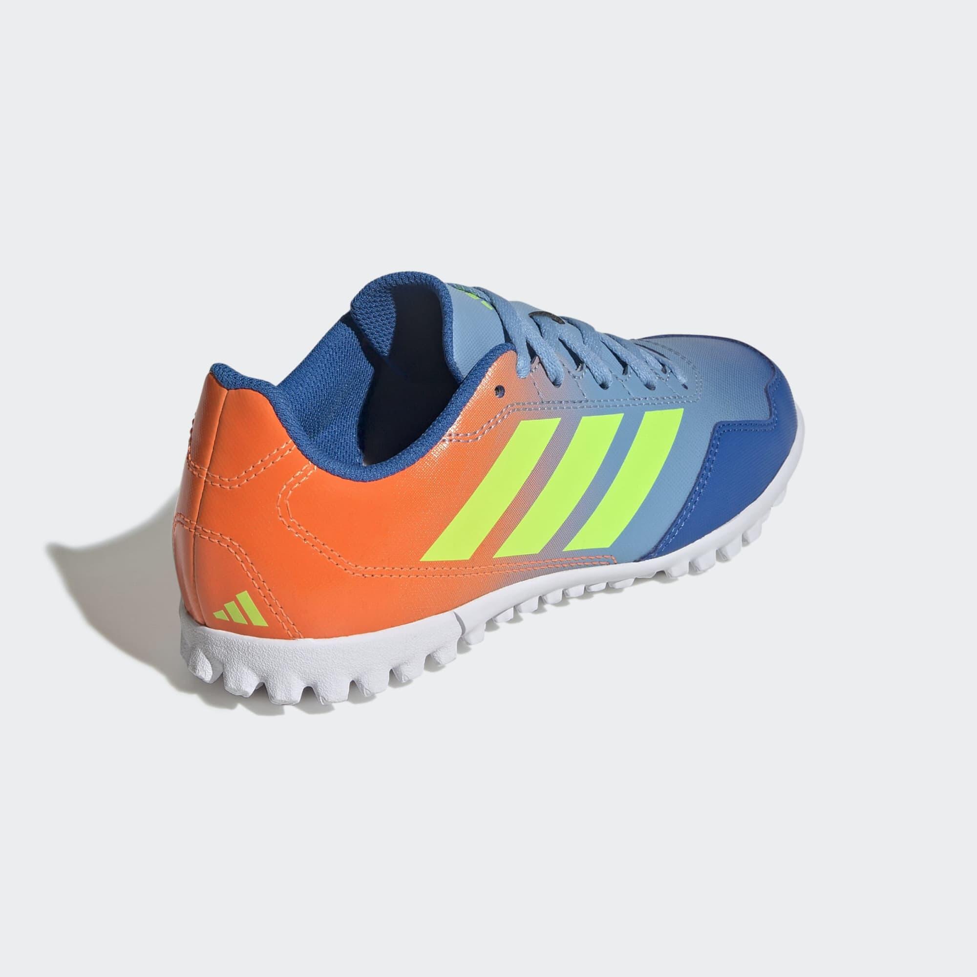 Scarpe hockey su prato bambino ADIDAS YOUNGSTAR RISE blu-giallo-arancione 8/9