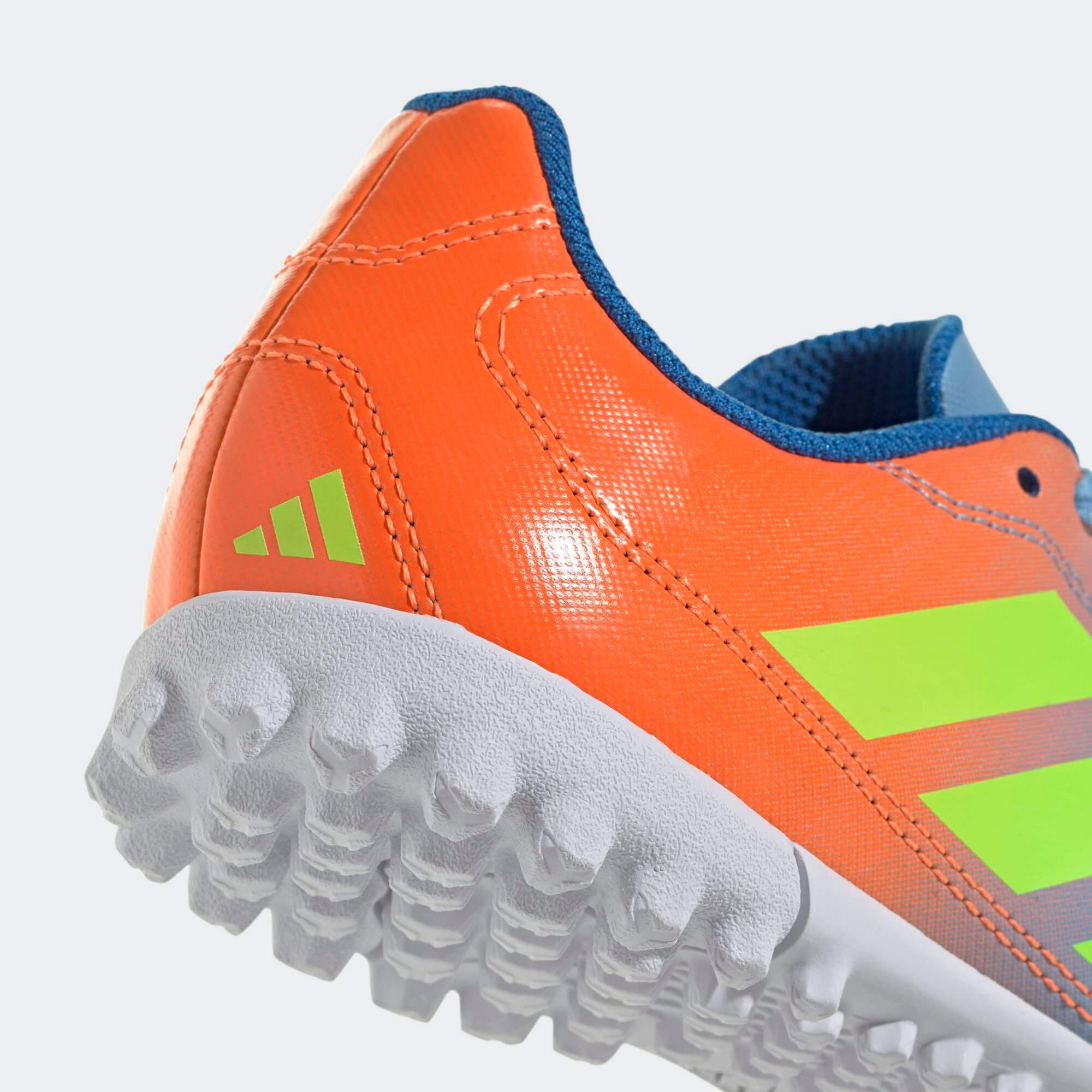 Scarpe hockey su prato bambino ADIDAS YOUNGSTAR RISE blu-giallo-arancione 6/9