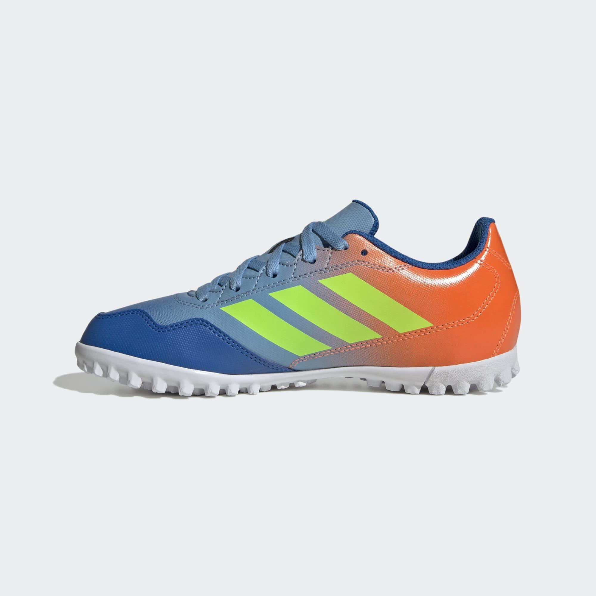 Scarpe hockey su prato bambino ADIDAS YOUNGSTAR RISE blu-giallo-arancione 9/9
