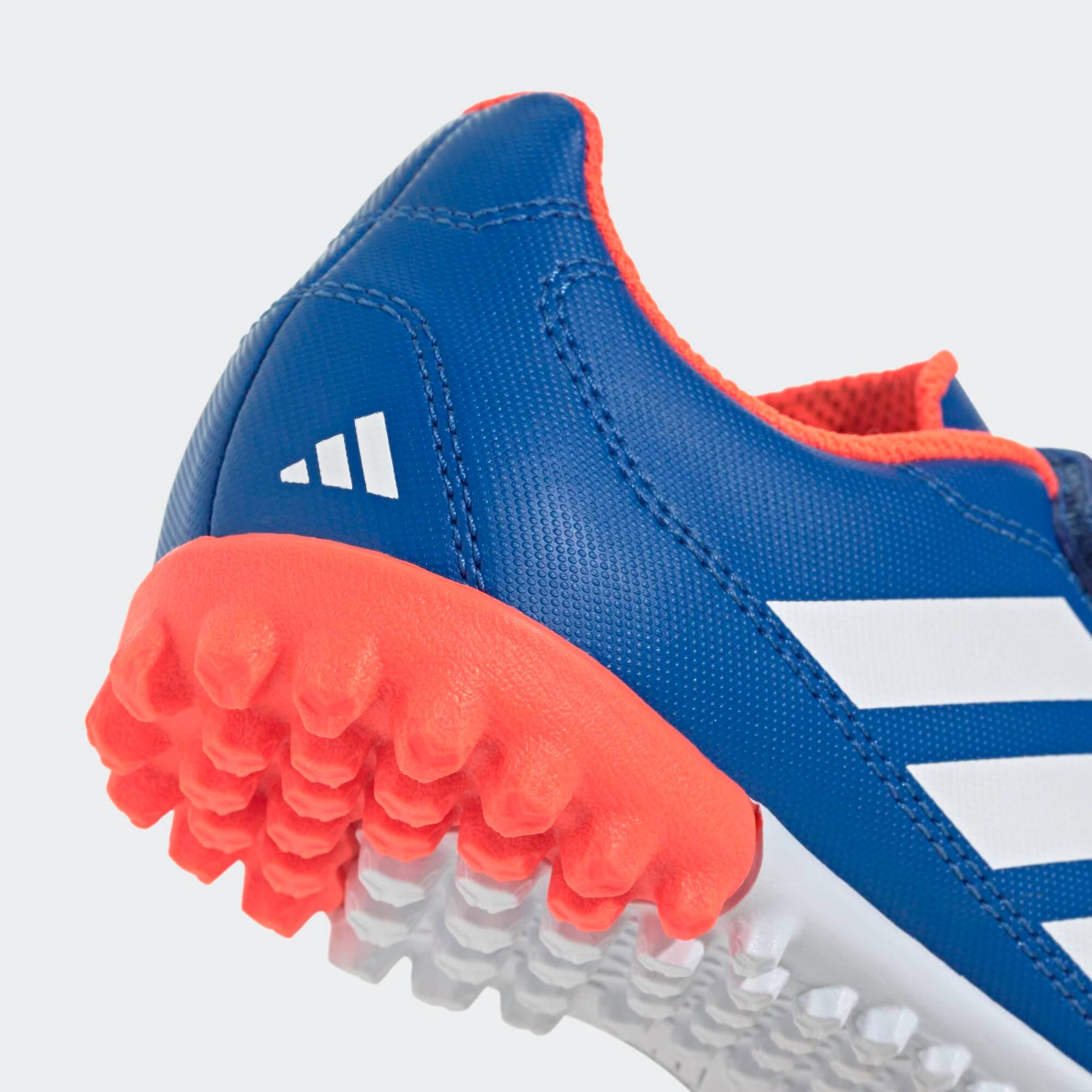 Scarpe hockey su prato bambino ADIDAS YOUNGSTAR RISE con strap blu 6/9