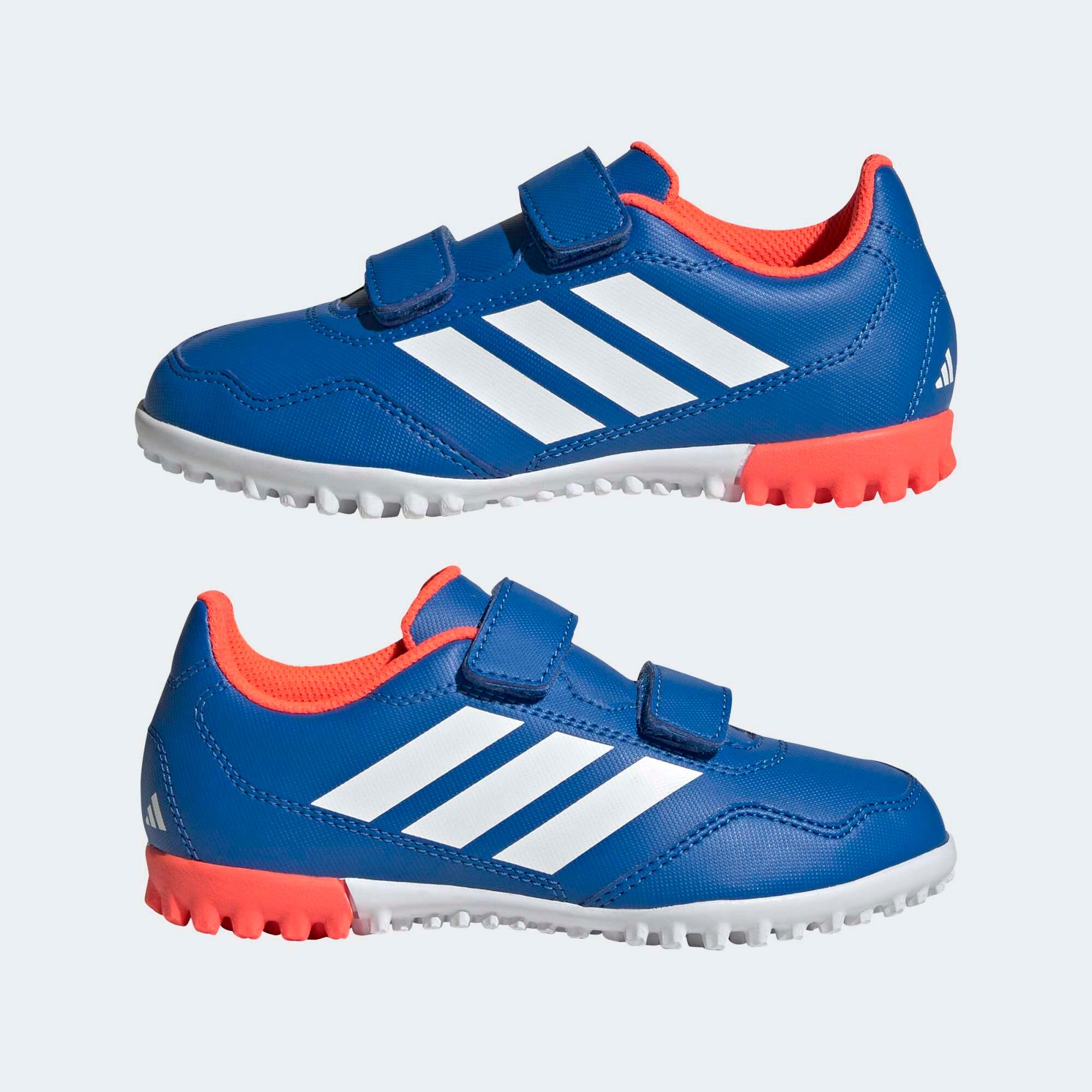 Scarpe hockey su prato bambino ADIDAS YOUNGSTAR RISE con strap blu 2/9