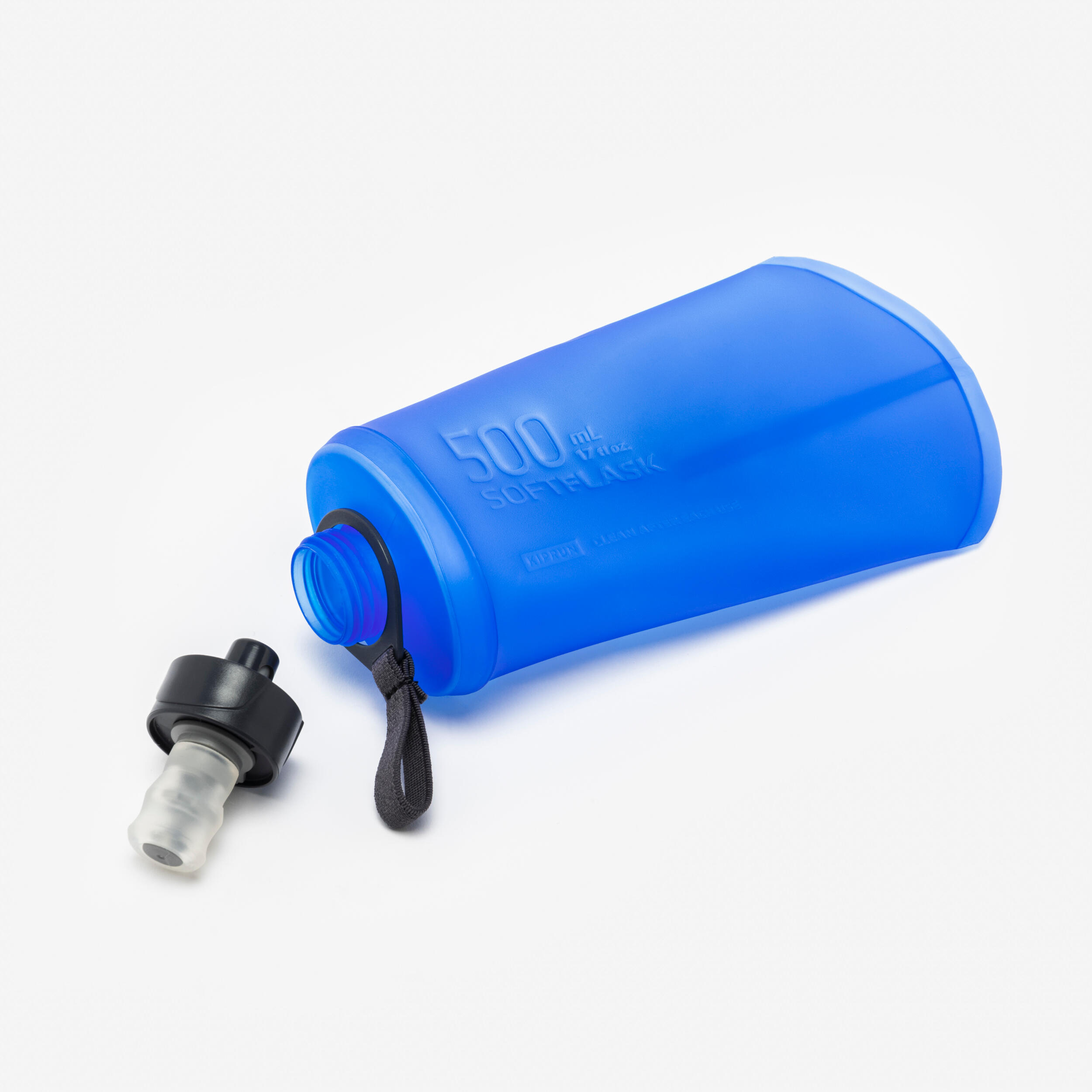 500 Ml Flexible Trail Running Water Bottle-Blue