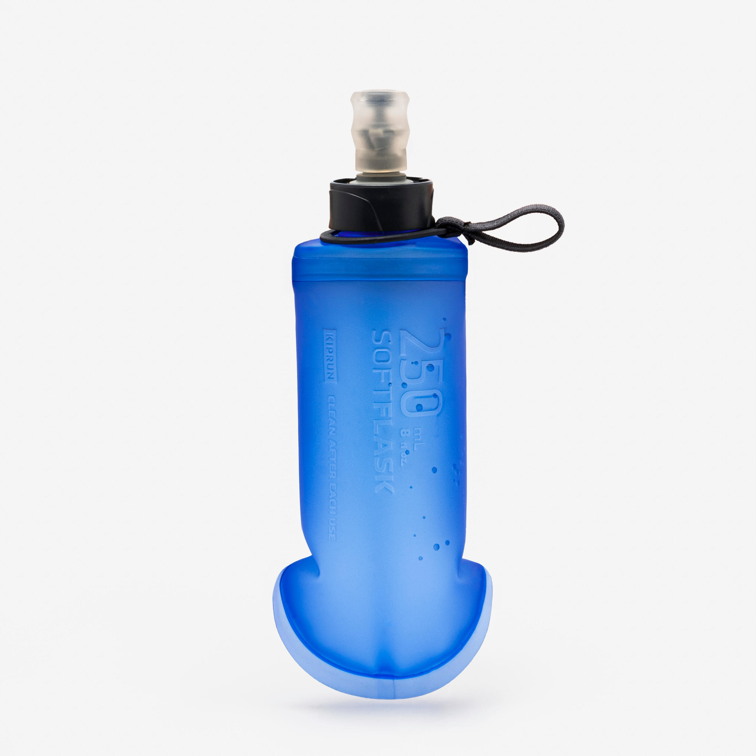 250 Ml flexible running water bottle - Blue image