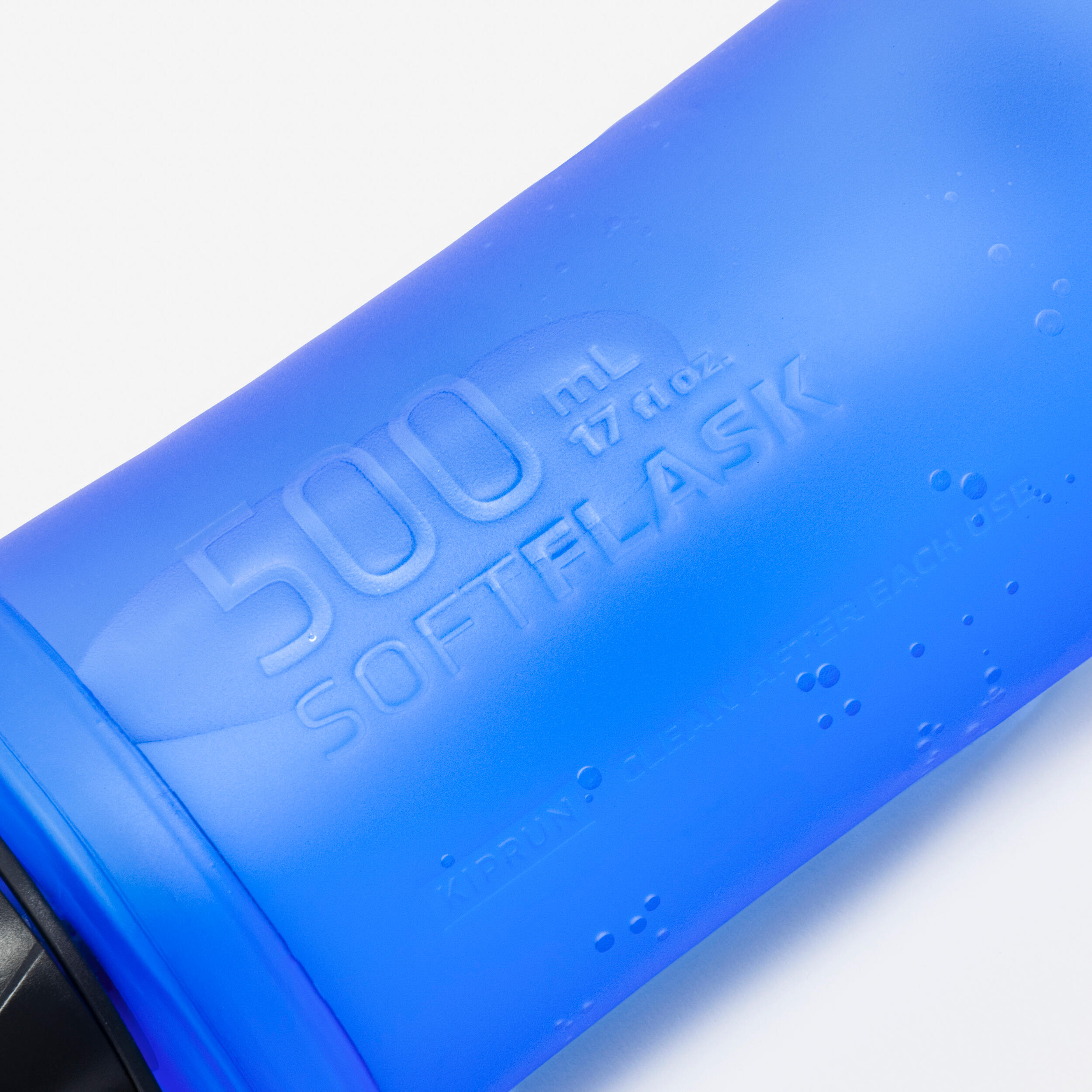 500 Ml Flexible Trail Running Water Bottle-Blue