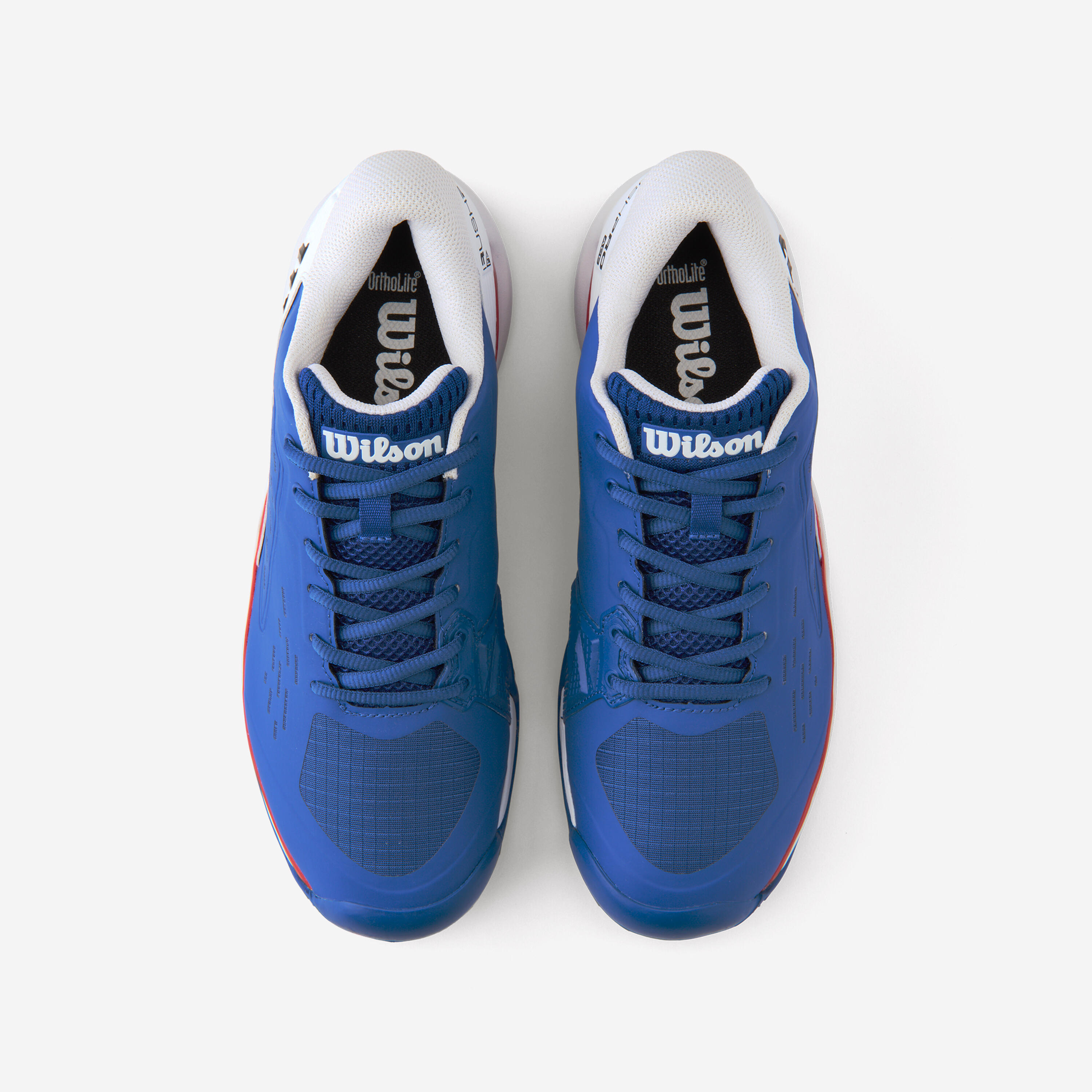 Men's Clay Court Tennis Shoes Rush Pro Ace - Blue/Red 7/8