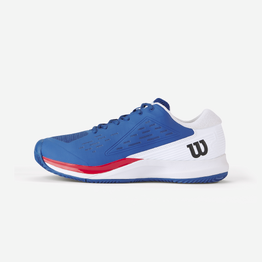 Chaussures de tennis homme Terre Battue - Wilson Rush Pro Ace Bleu Rouge