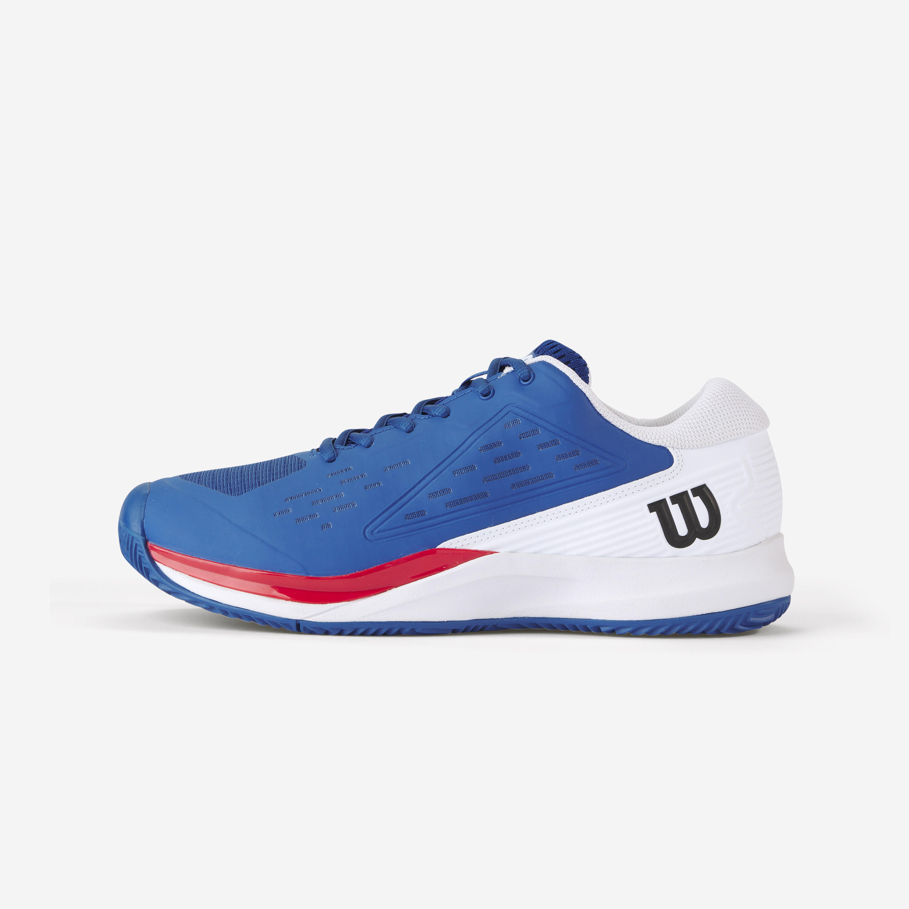 WILSON Men's Clay Court Tennis Shoes Rush Pro Ace - Blue/Red