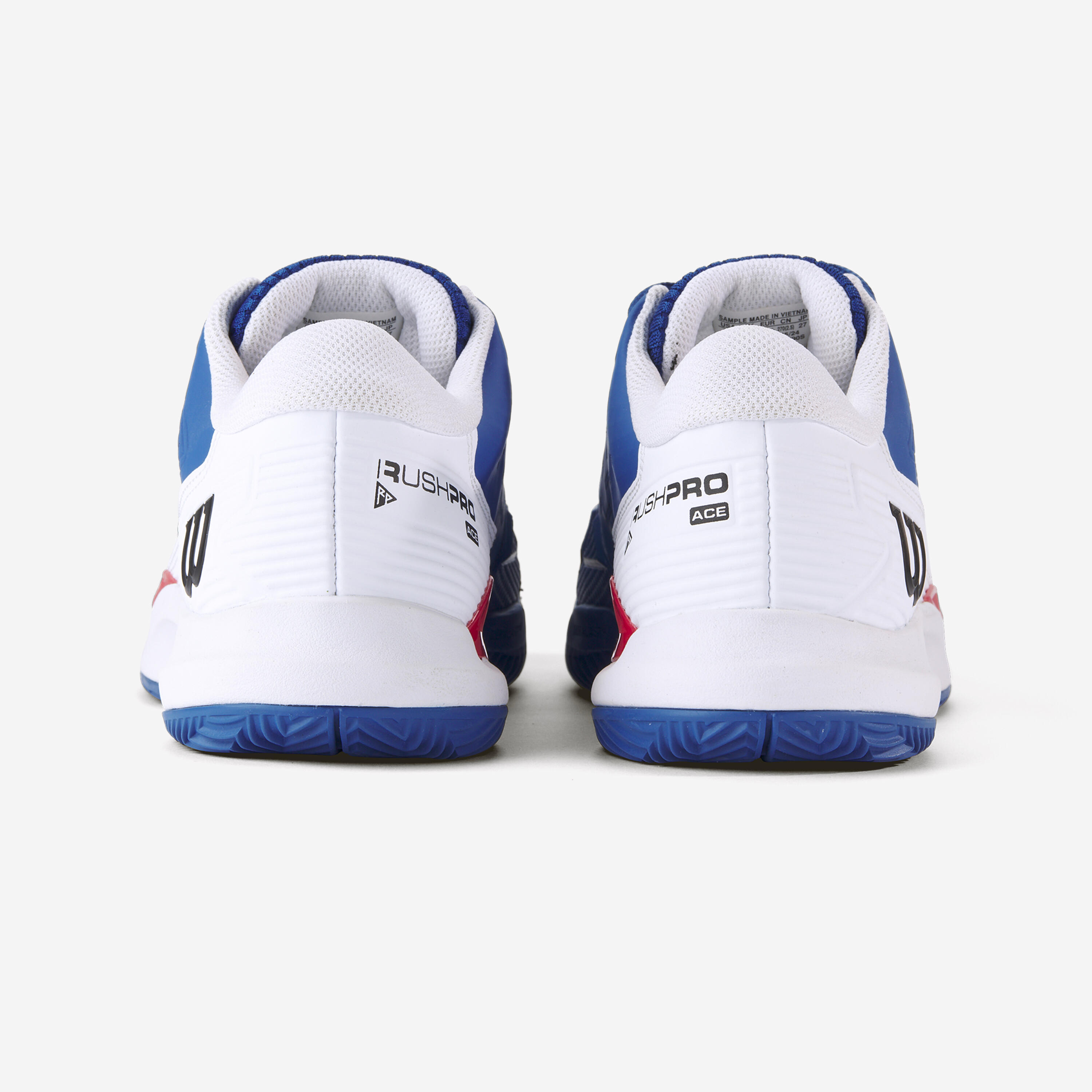 Men's Clay Court Tennis Shoes Rush Pro Ace - Blue/Red 8/8