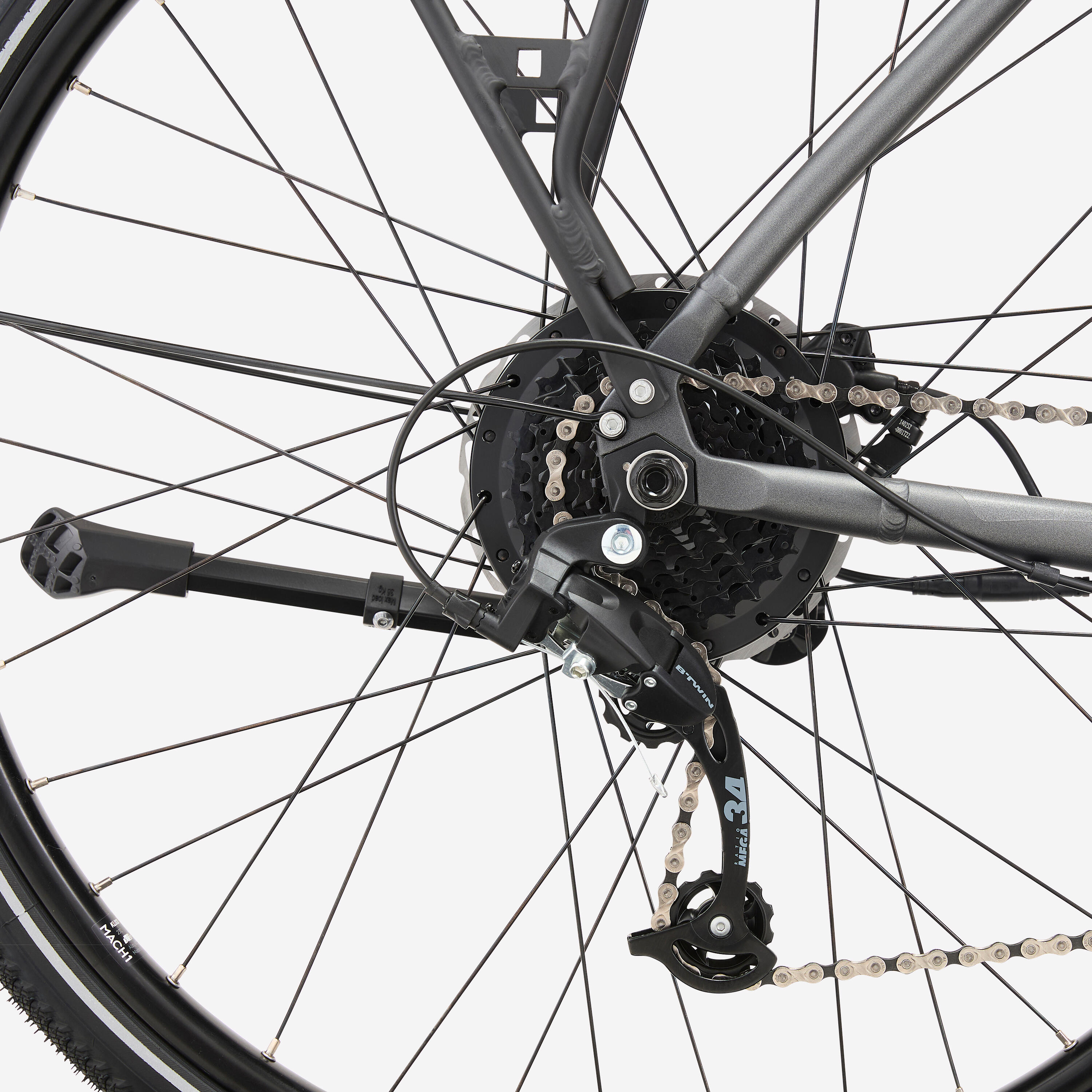 Long Distance 500 Electric Assist City Bike Step-Over Frame 5/42