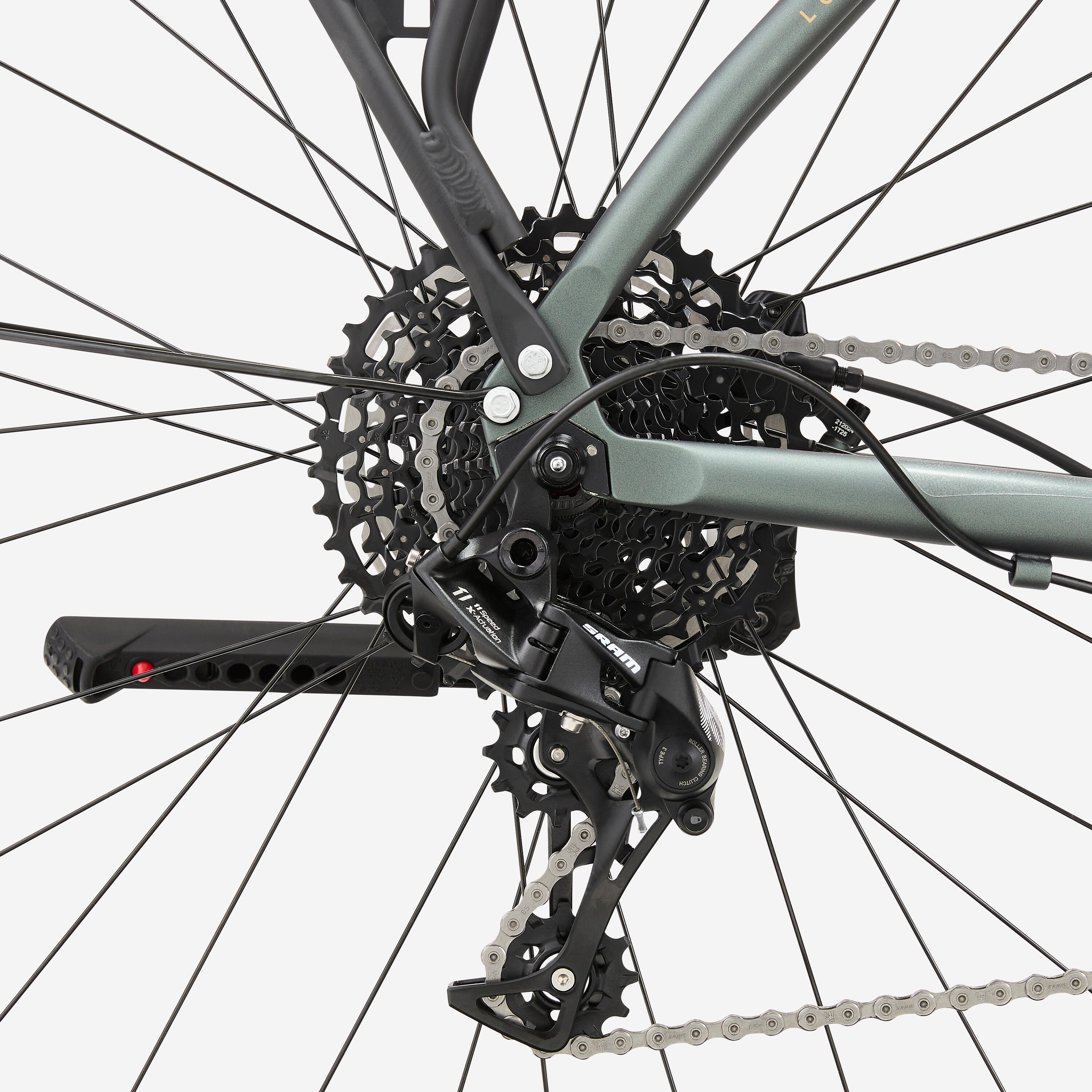 ELOPS Mestský bicykel LD 900 na dlhé trasy s vysokým rámom modrozelený XL · záber 6