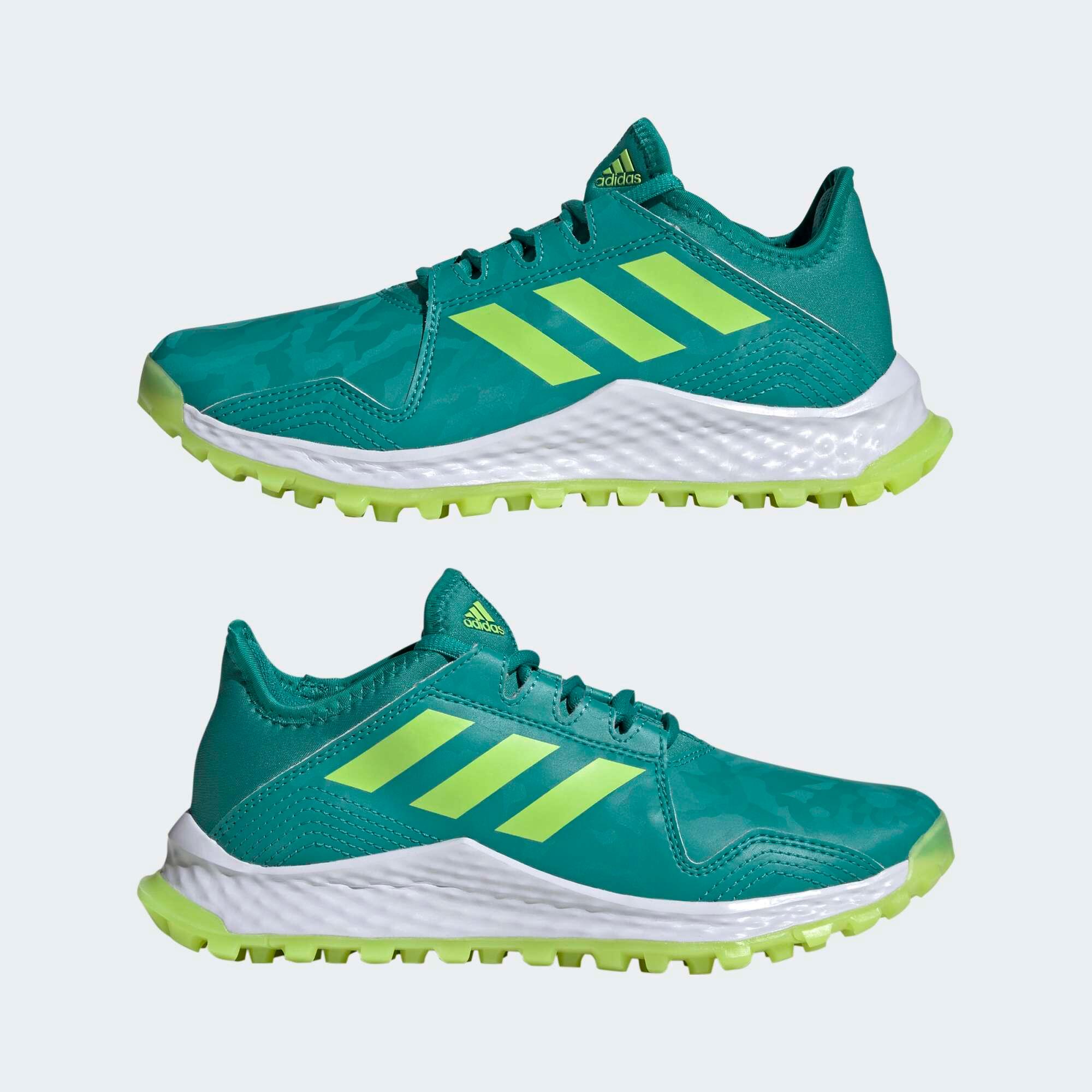 Scarpe hockey su prato bambino ADIDAS YOUNGSTAR verdi 2/9