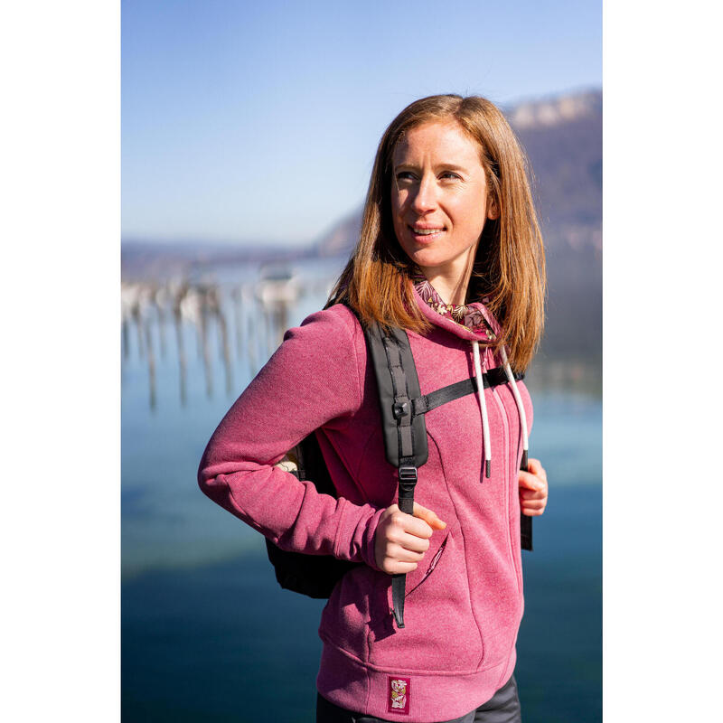Kadın Outdoor Sweatshirt - Mor - NH500