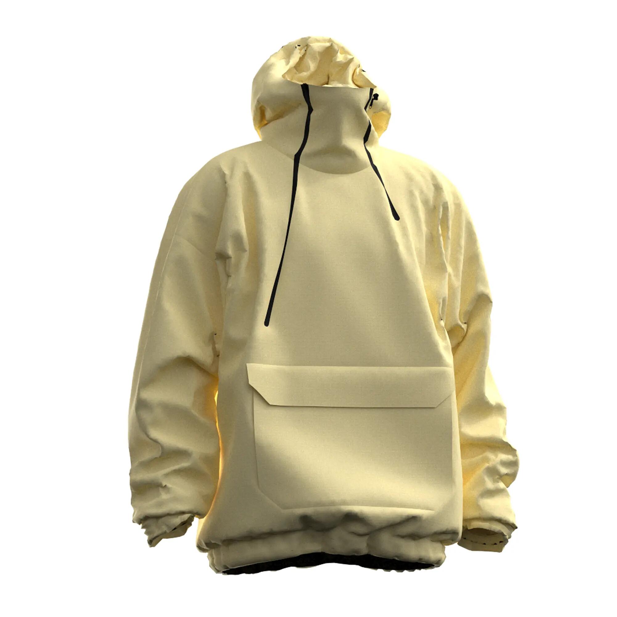 Jaqueta oversize d'esquí i snowboard dona ANORAK 500 groc 20/30