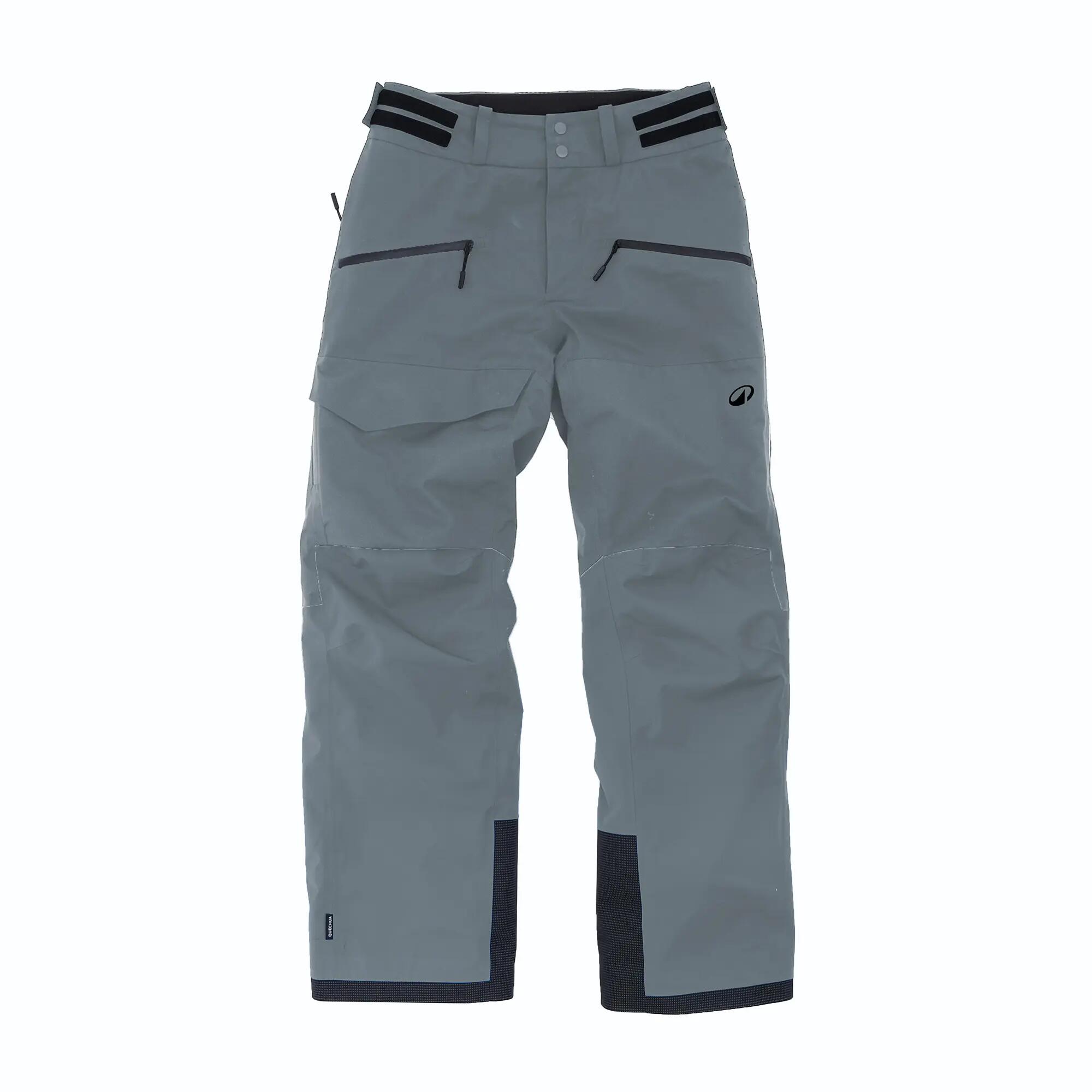 Pantalón de esquí y snowboard impermeable y transpirable hombre, gris  15/15
