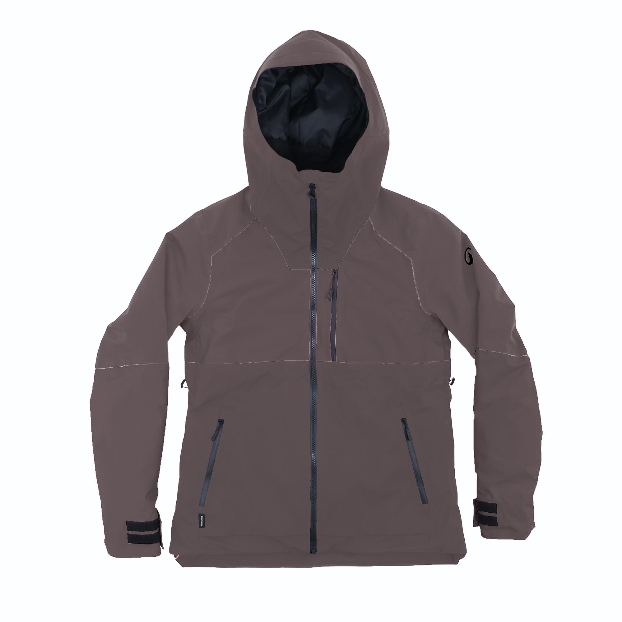 Geacă de schi și snowboard impermeabilă, 500 All Mountain taupe damă