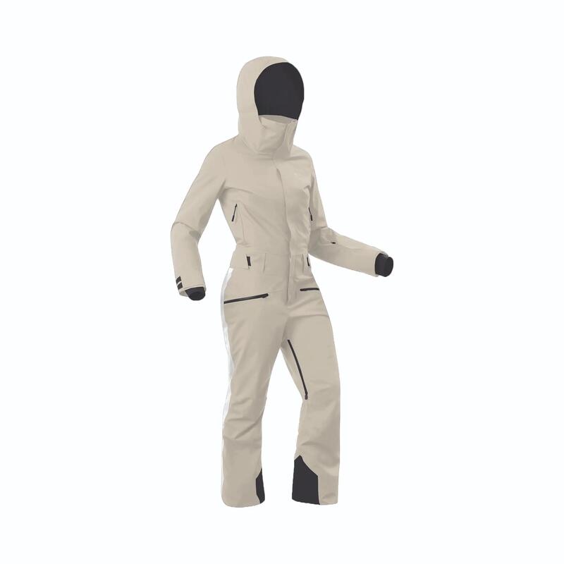 Kadın Kayak/Snowboard Tulumu - Bej - Suit 500