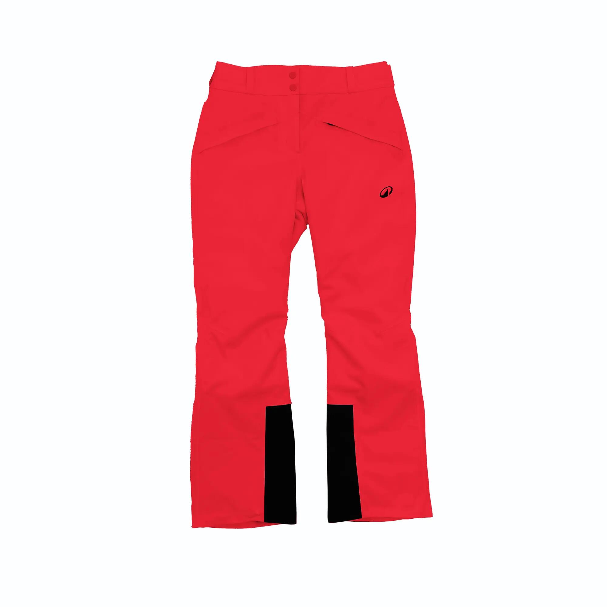 Calças quentes e respiráveis de ski e snowboard mulher, Pant 500 vermelho 13/24
