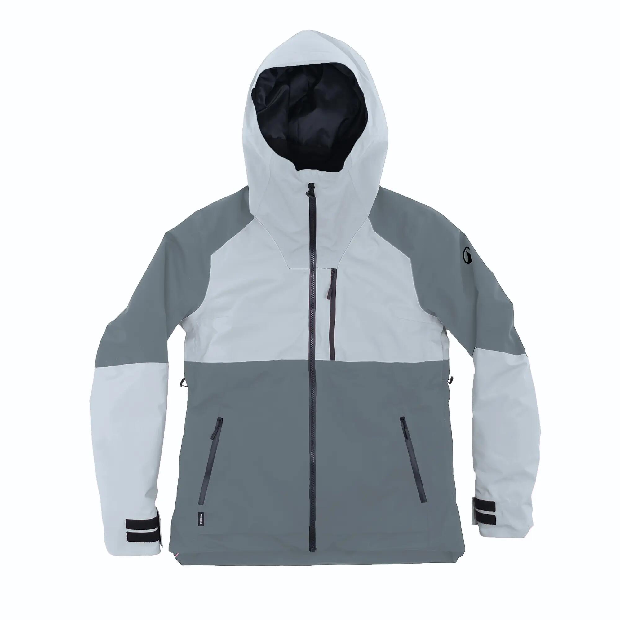 Ski- en snowboardjas 500 voor dames blauw-grijs 18/28