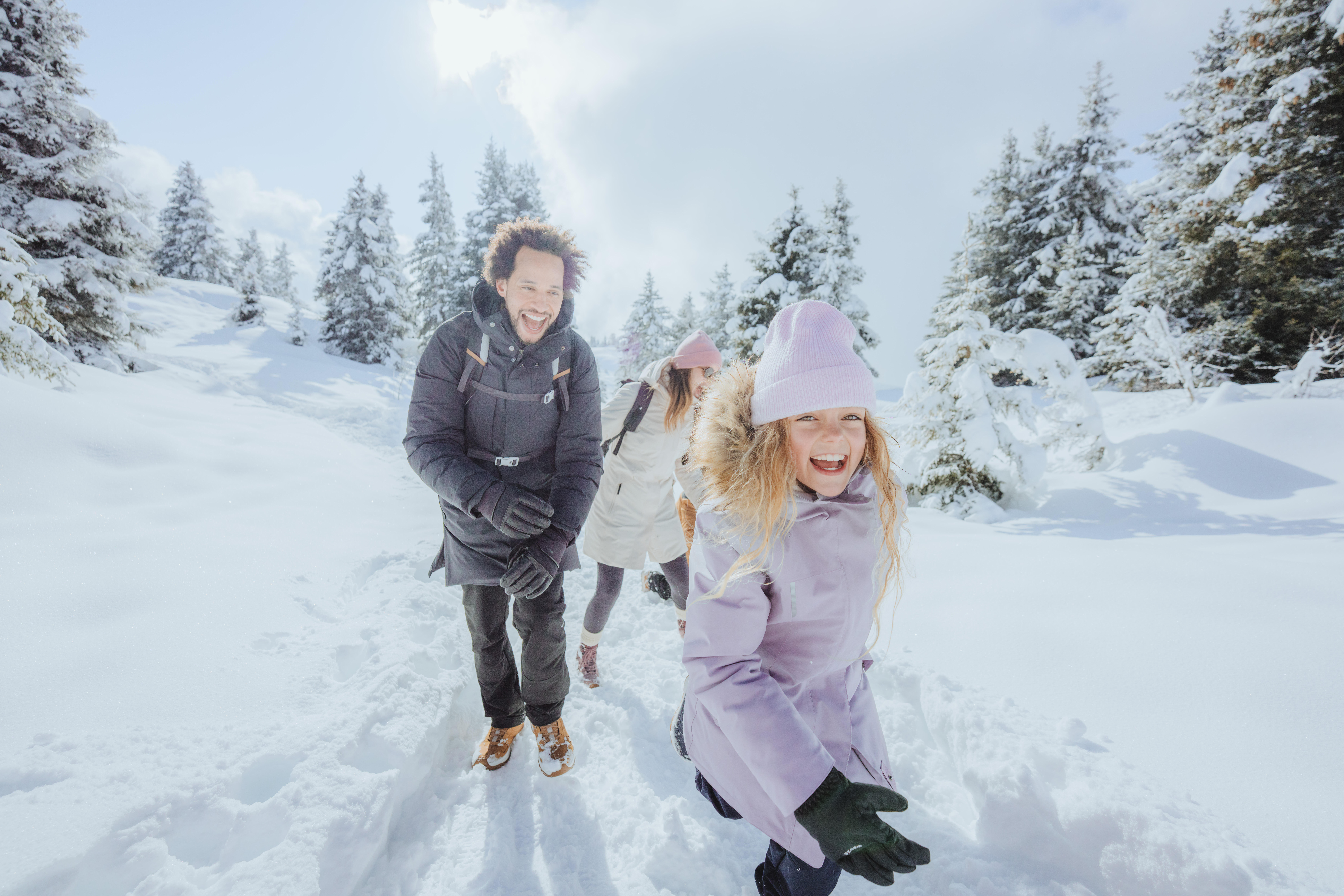 Men’s Warm Leather Hiking Boots, NH 500 Mid - QUECHUA
