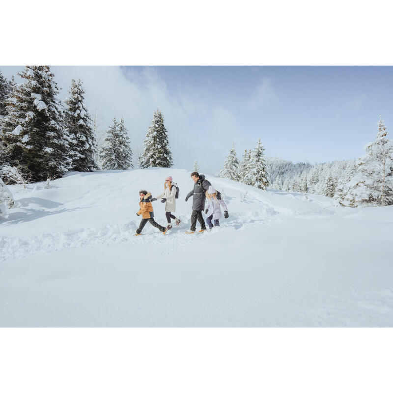 Geacă Parka Impermeabilă Drumeție NH500 -10°C Bej Damă