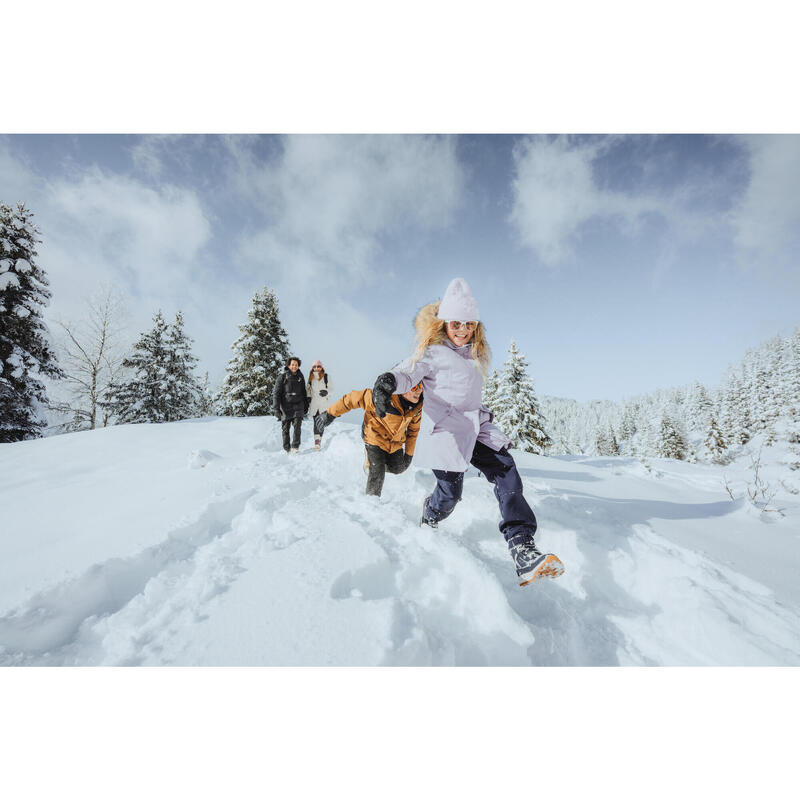 Chaussures de neige chaudes et imperméables enfant 24-38, SH500 SYNTH WARM bleu