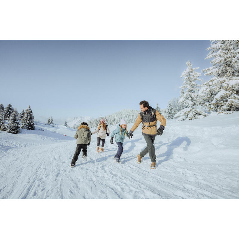 Chaussures de neige chaudes et imperméables enfant 24-38, SH500 SYNTH WARM bleu